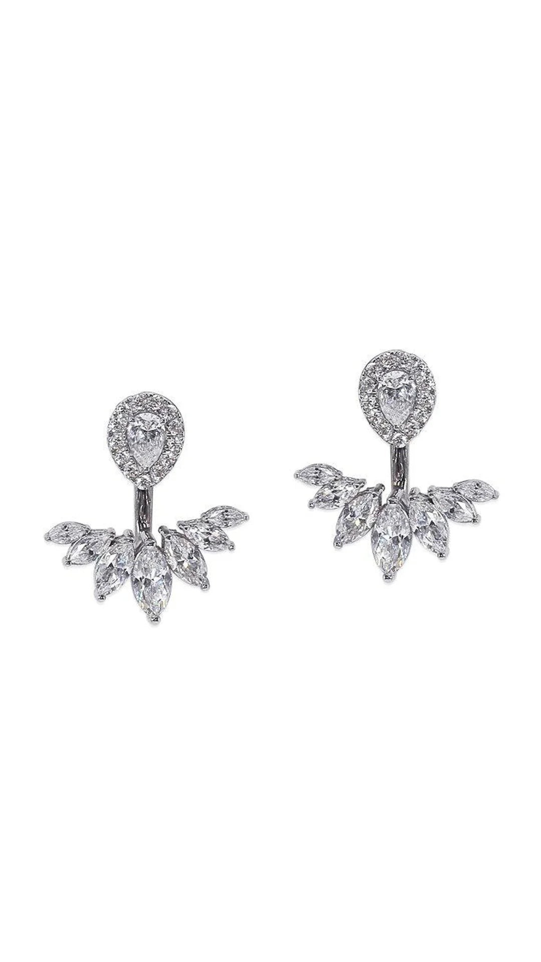 Lotus Zircon Ear Jacket