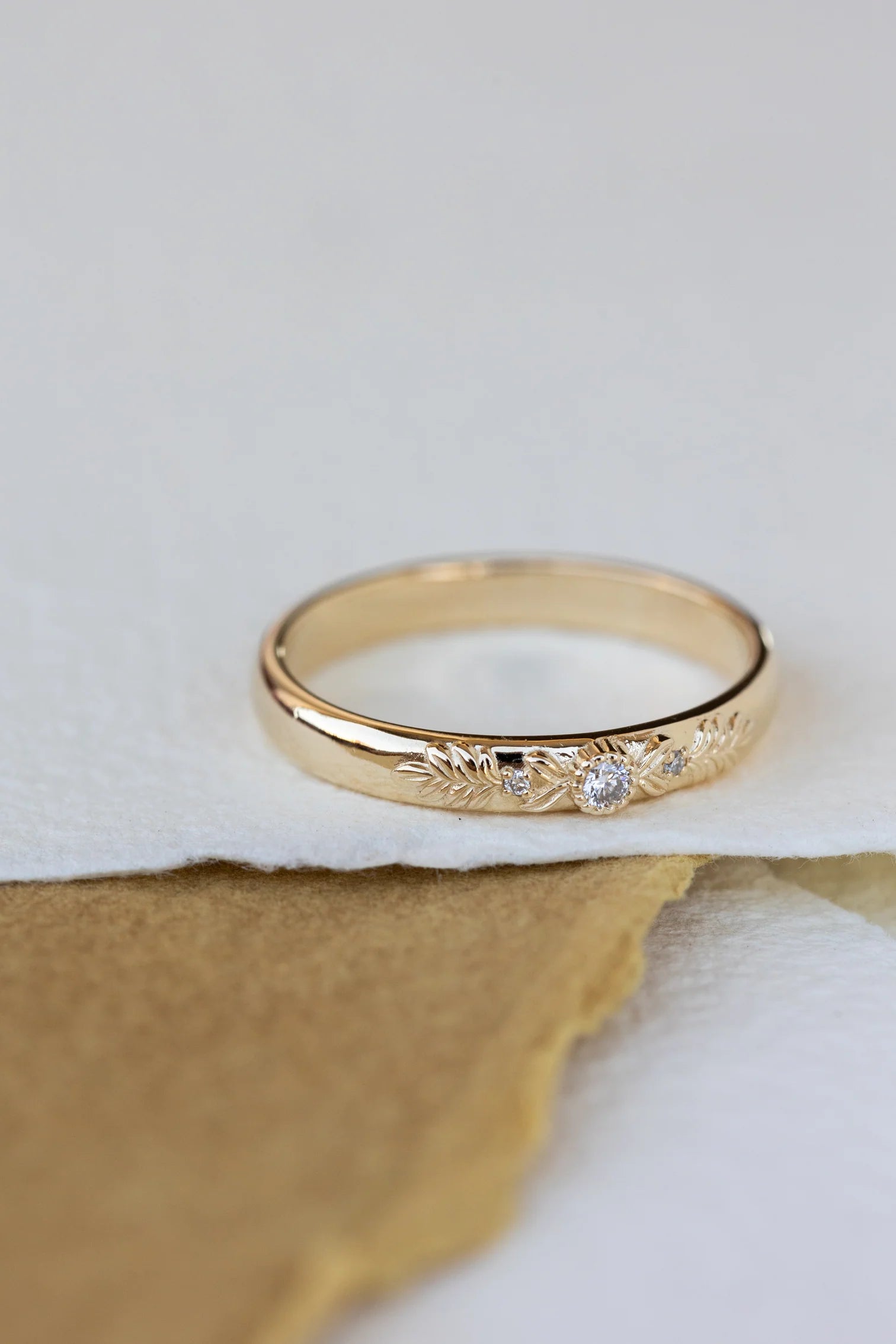 Soulmates Oath Zircon Band Gold Plating - ARTSY SILVER