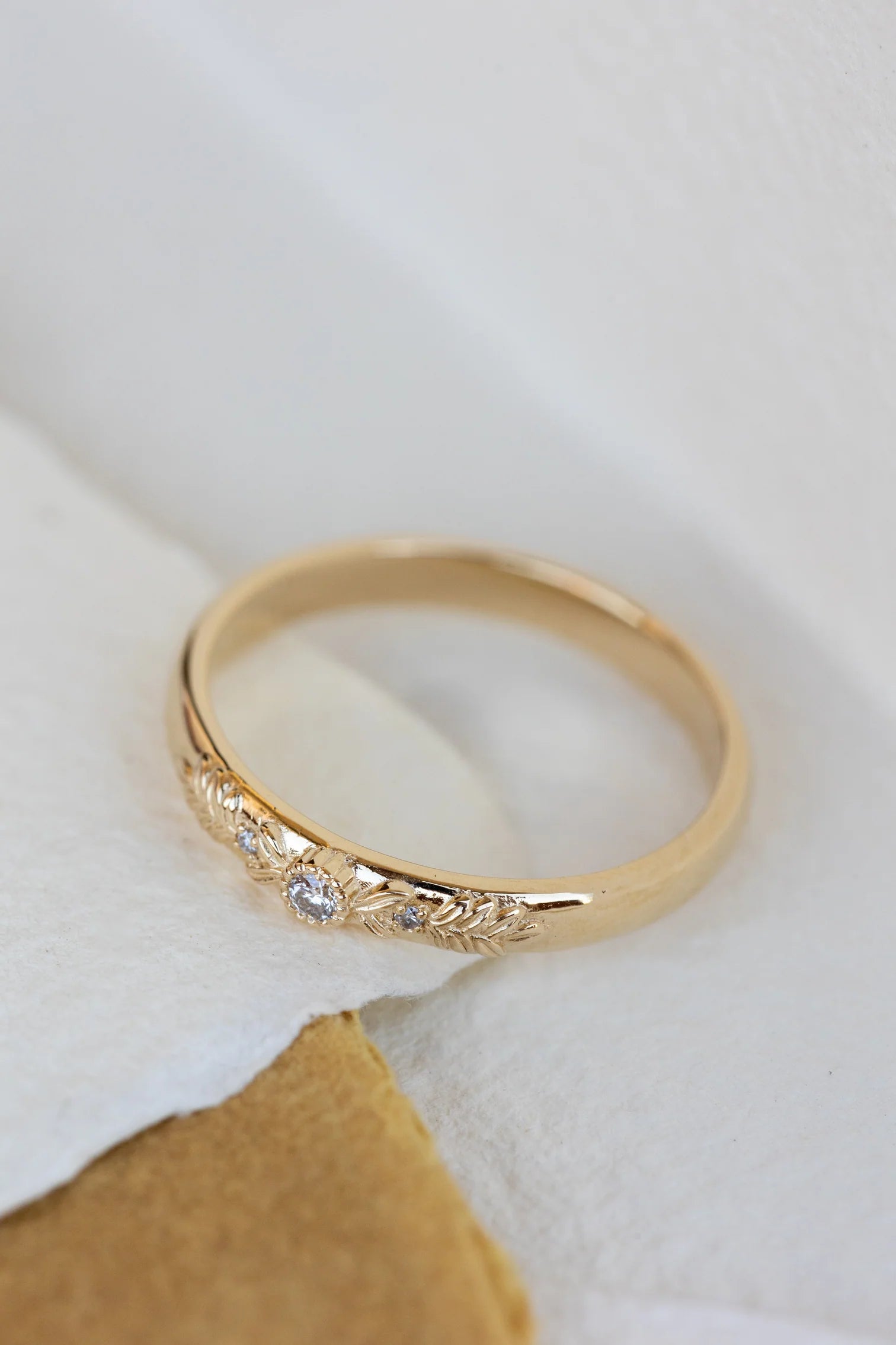 Soulmates Oath Zircon Band Gold Plating