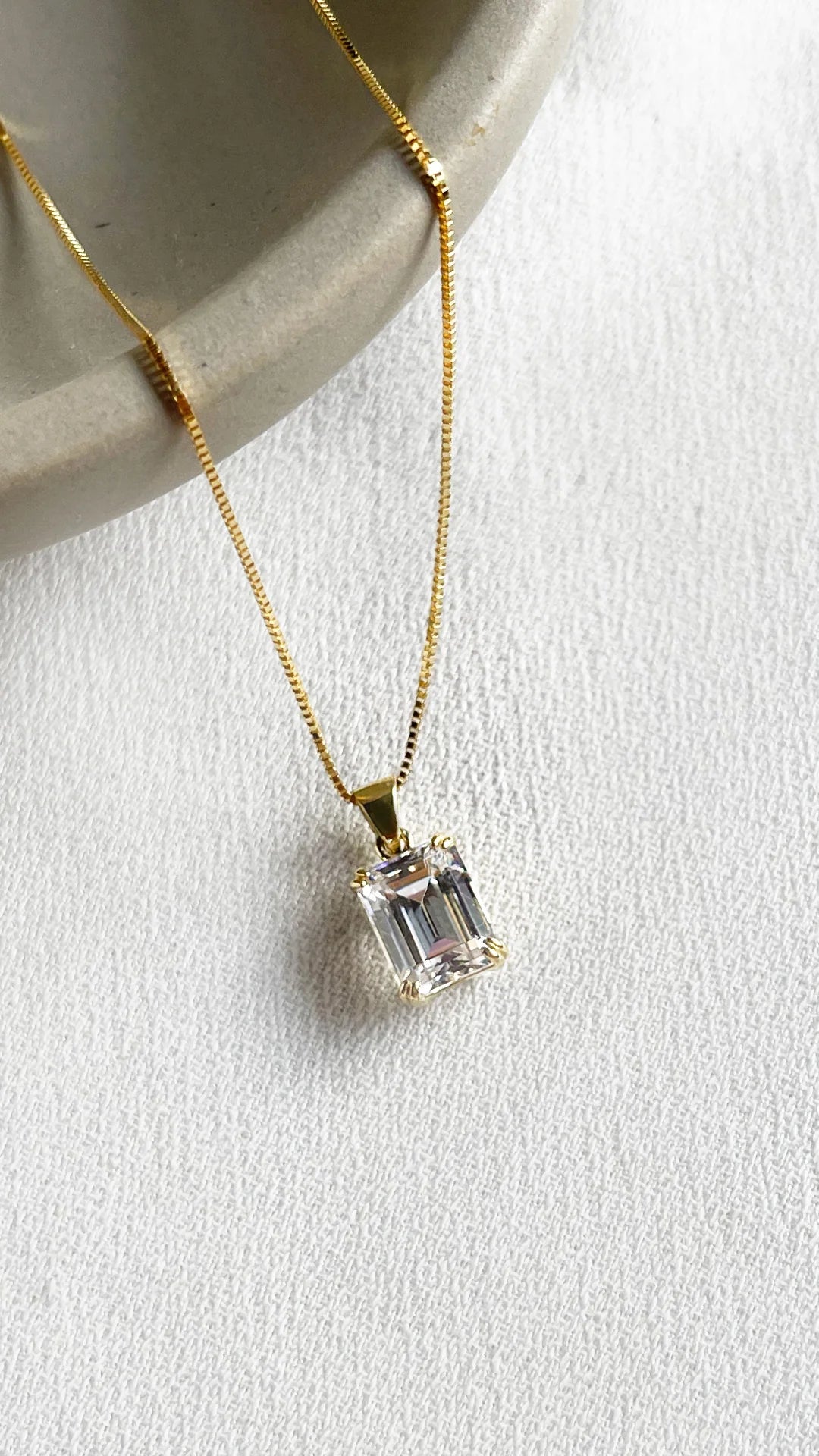 Love Me More White Zircon Necklace