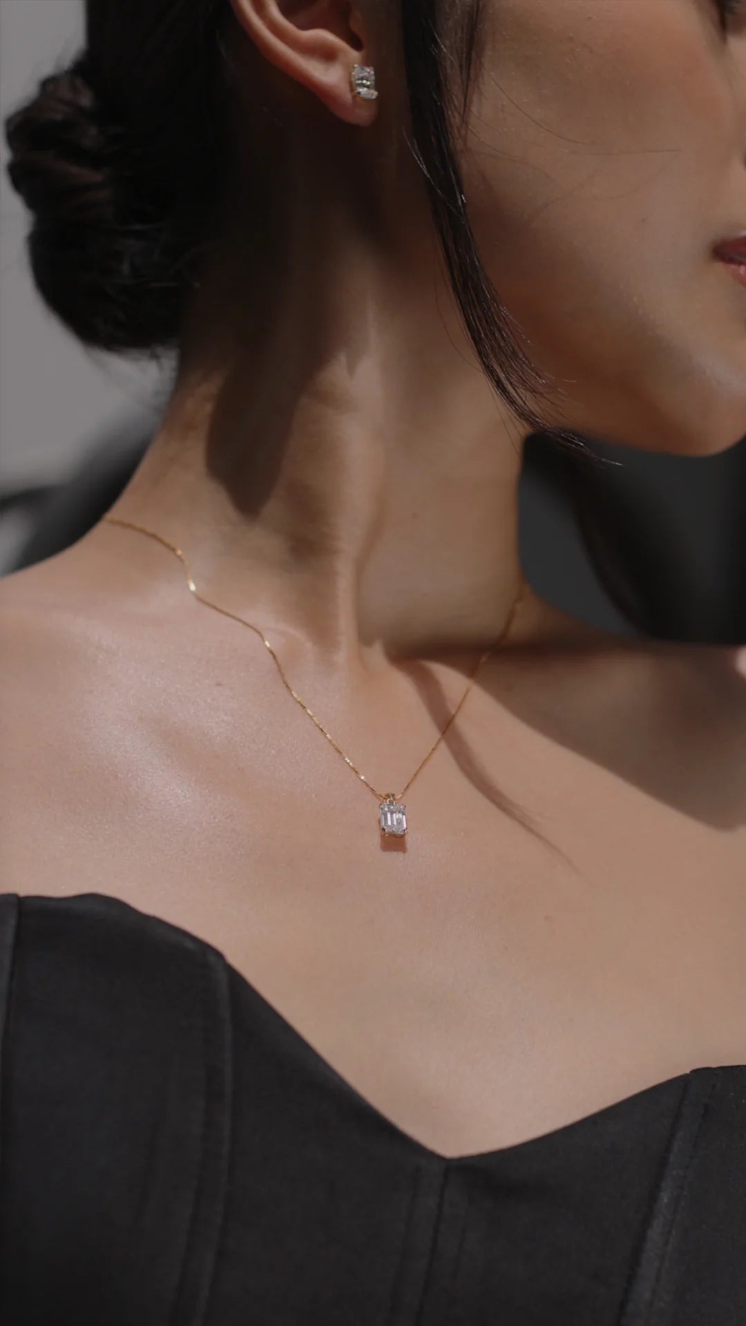 Love Me More White Zircon Necklace