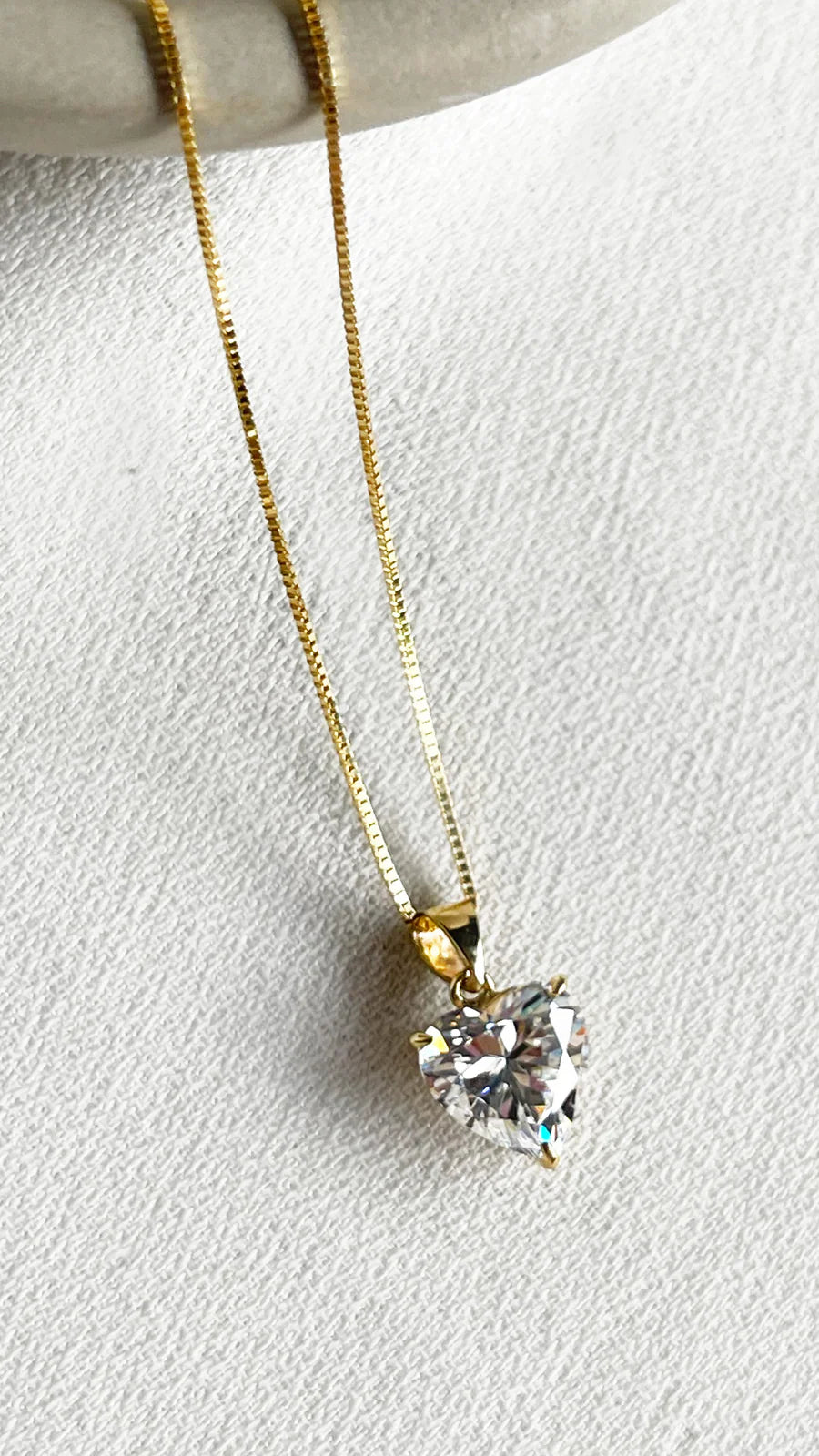 Love Gold Plated Zircon Necklace