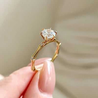 Lucky Bamboo Ring - ARTSY SILVER