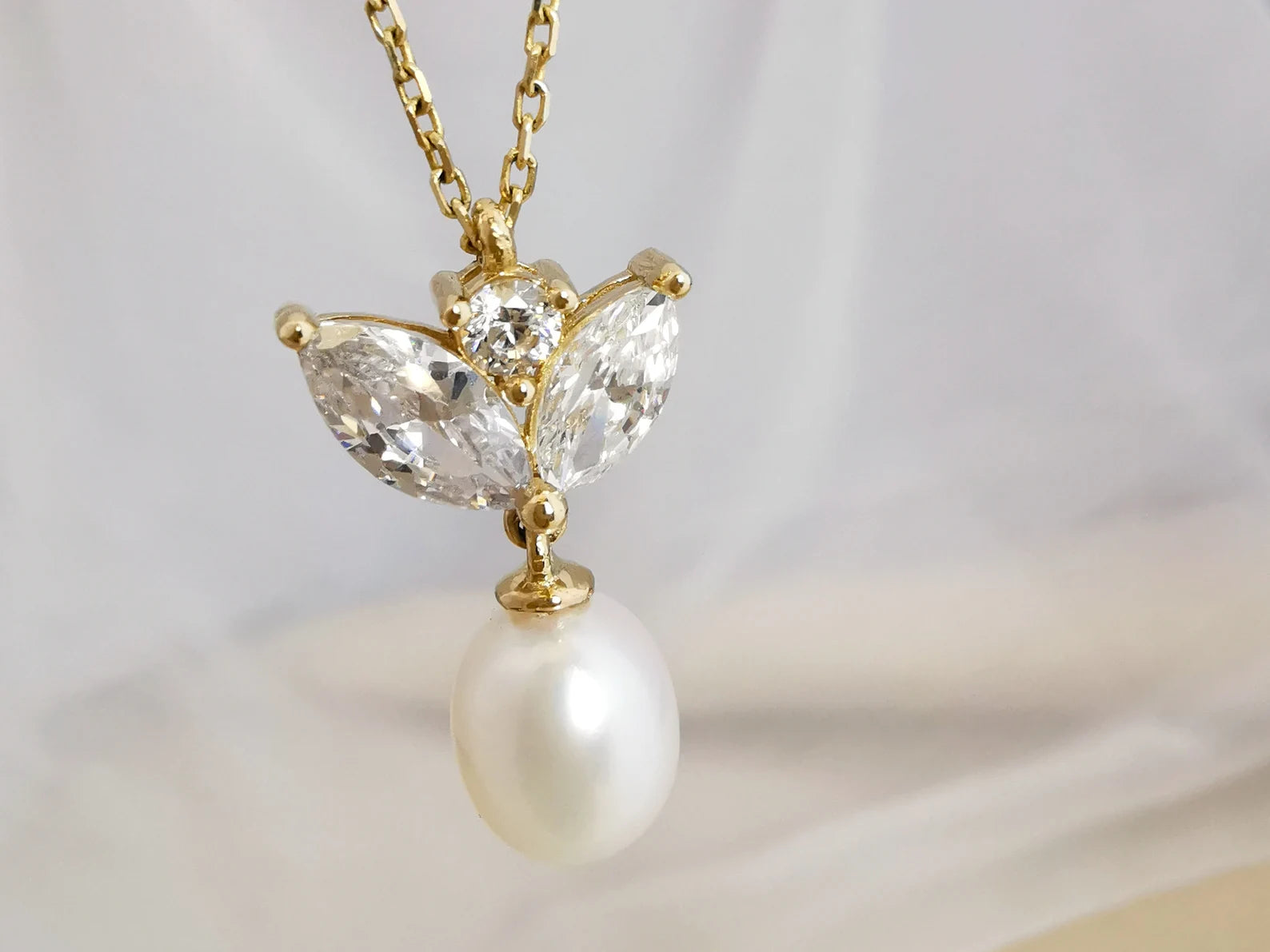 Marquise Pearl Necklace