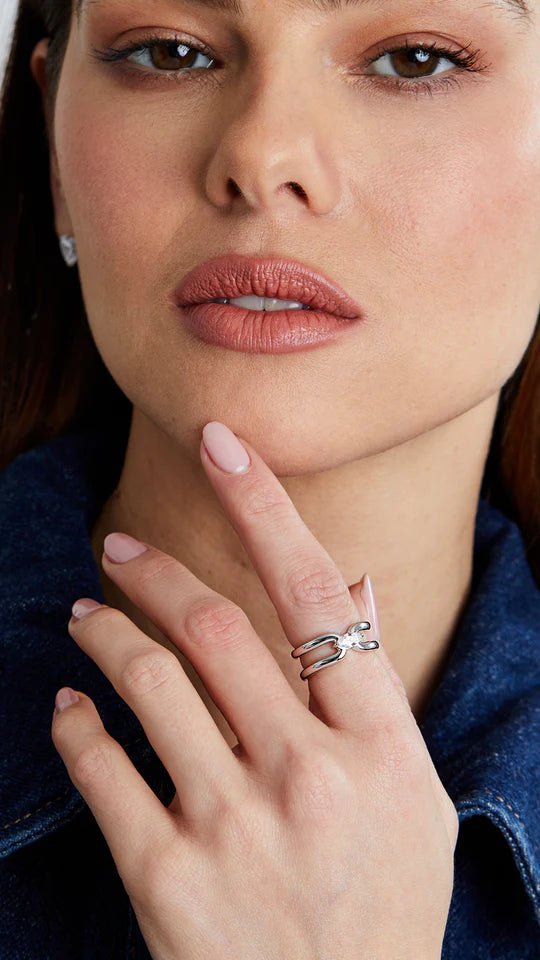 Your Timeless Zircon Gem Silver Ring - ARTSY SILVER