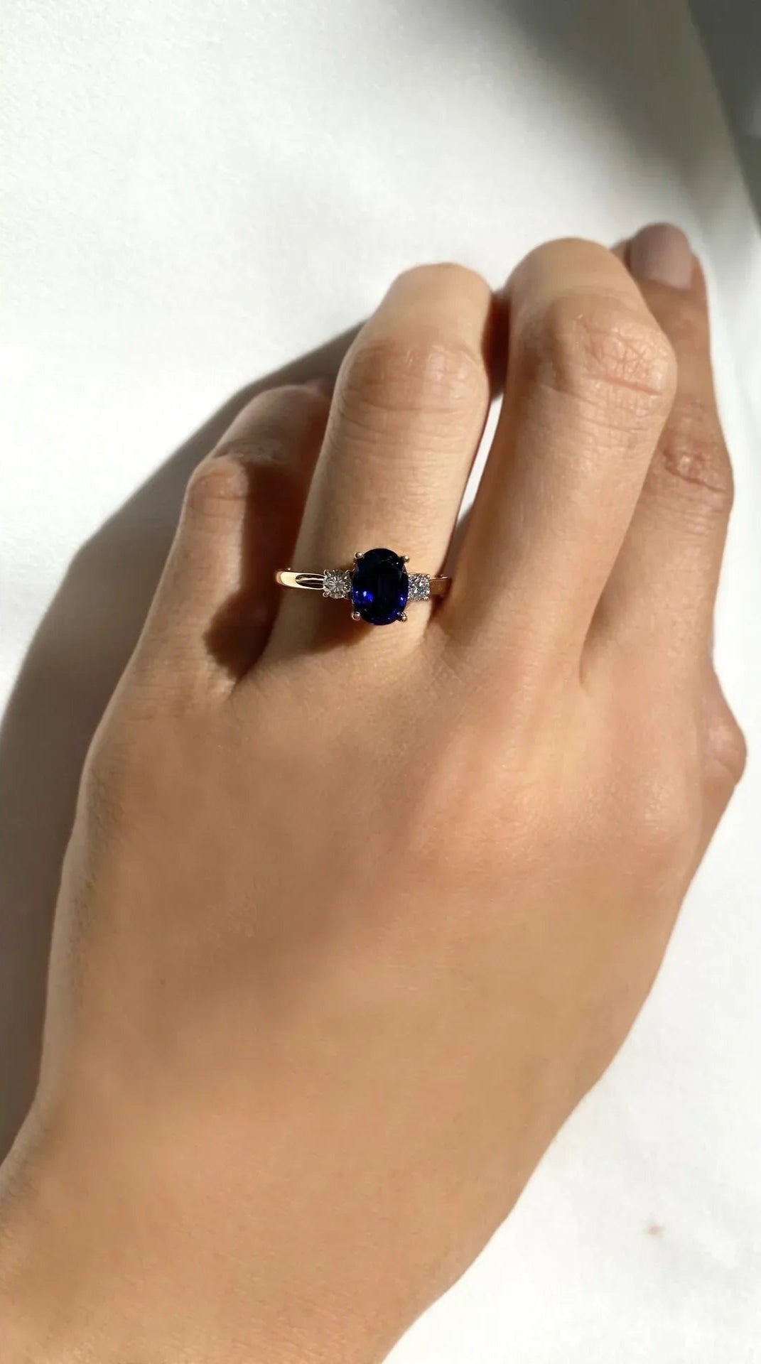Marry Me Sapphire Promise Ring - ARTSY SILVER