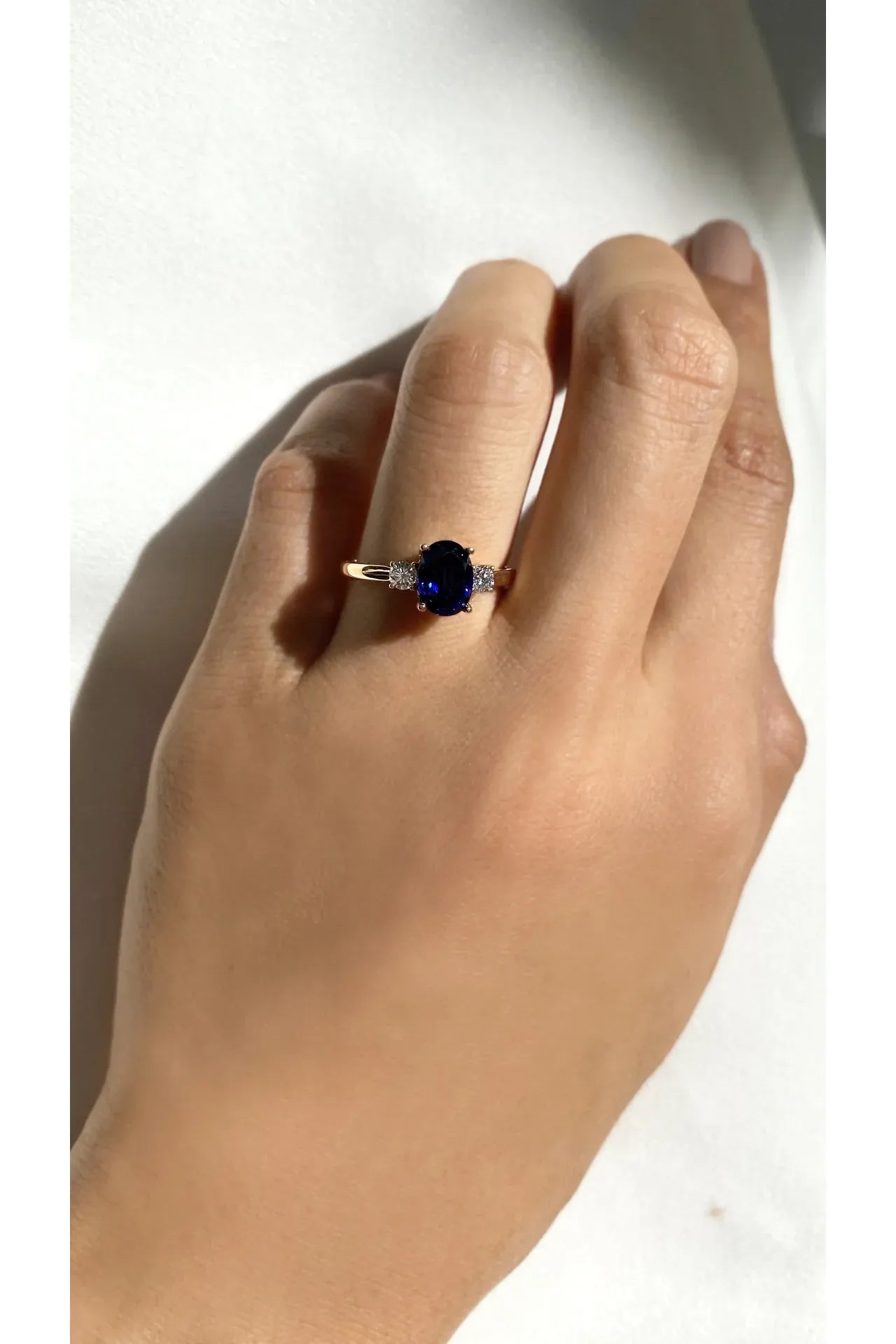 Marry Me Sapphire Promise Ring - ARTSY SILVER
