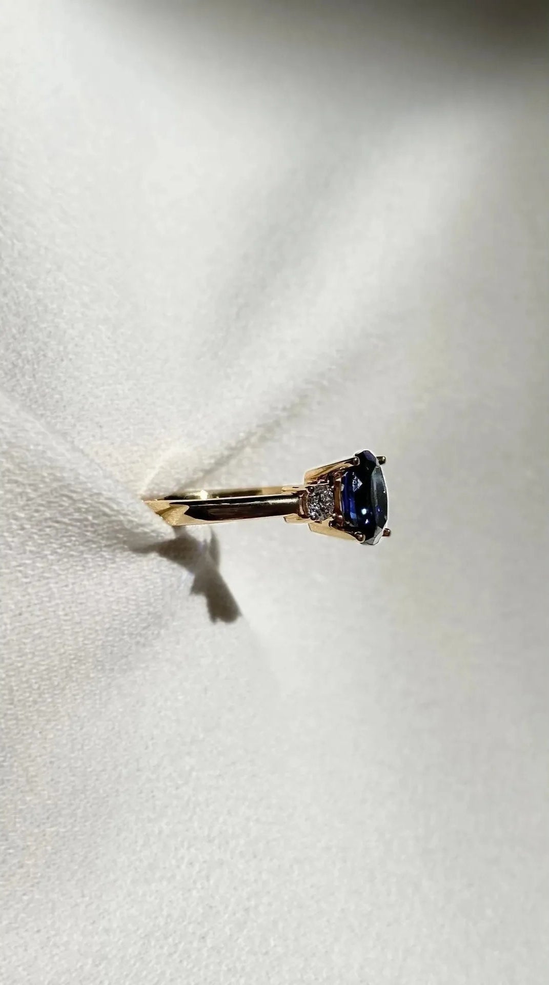 Marry Me Sapphire Promise Ring - ARTSY SILVER