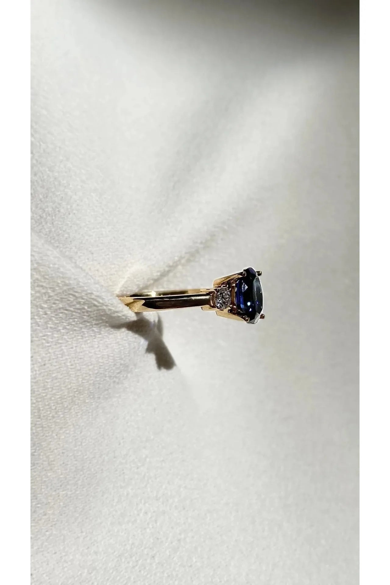 Marry Me Sapphire Promise Ring - ARTSY SILVER