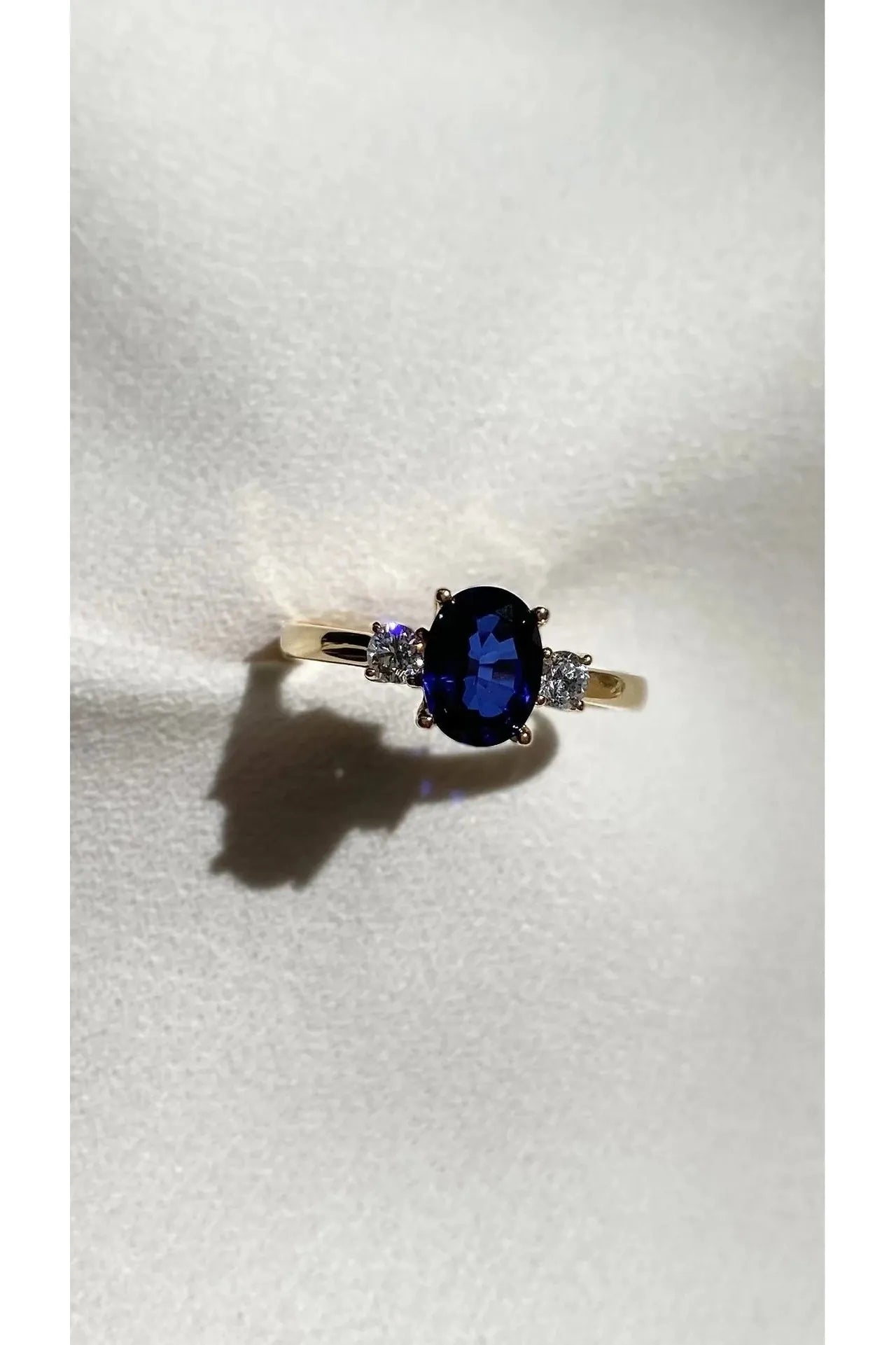 Marry Me Sapphire Promise Ring - ARTSY SILVER
