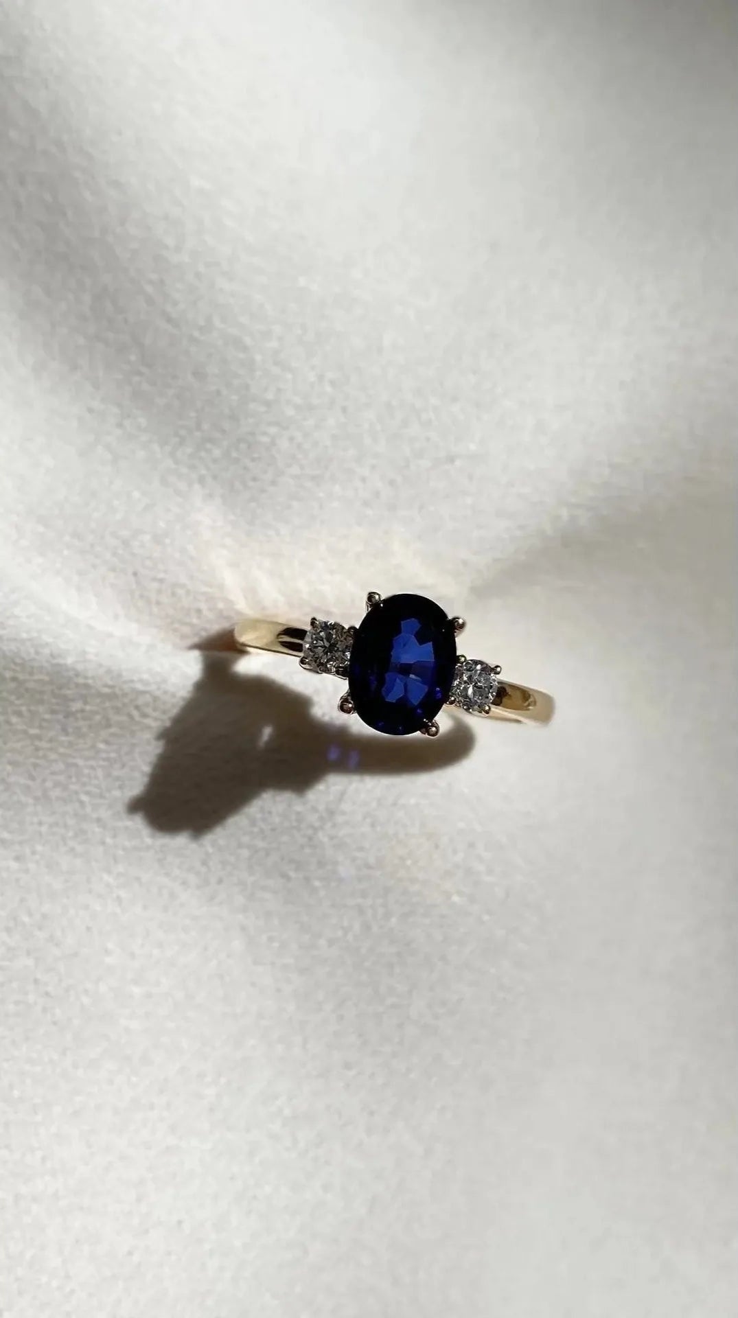 Marry Me Sapphire Promise Ring - ARTSY SILVER