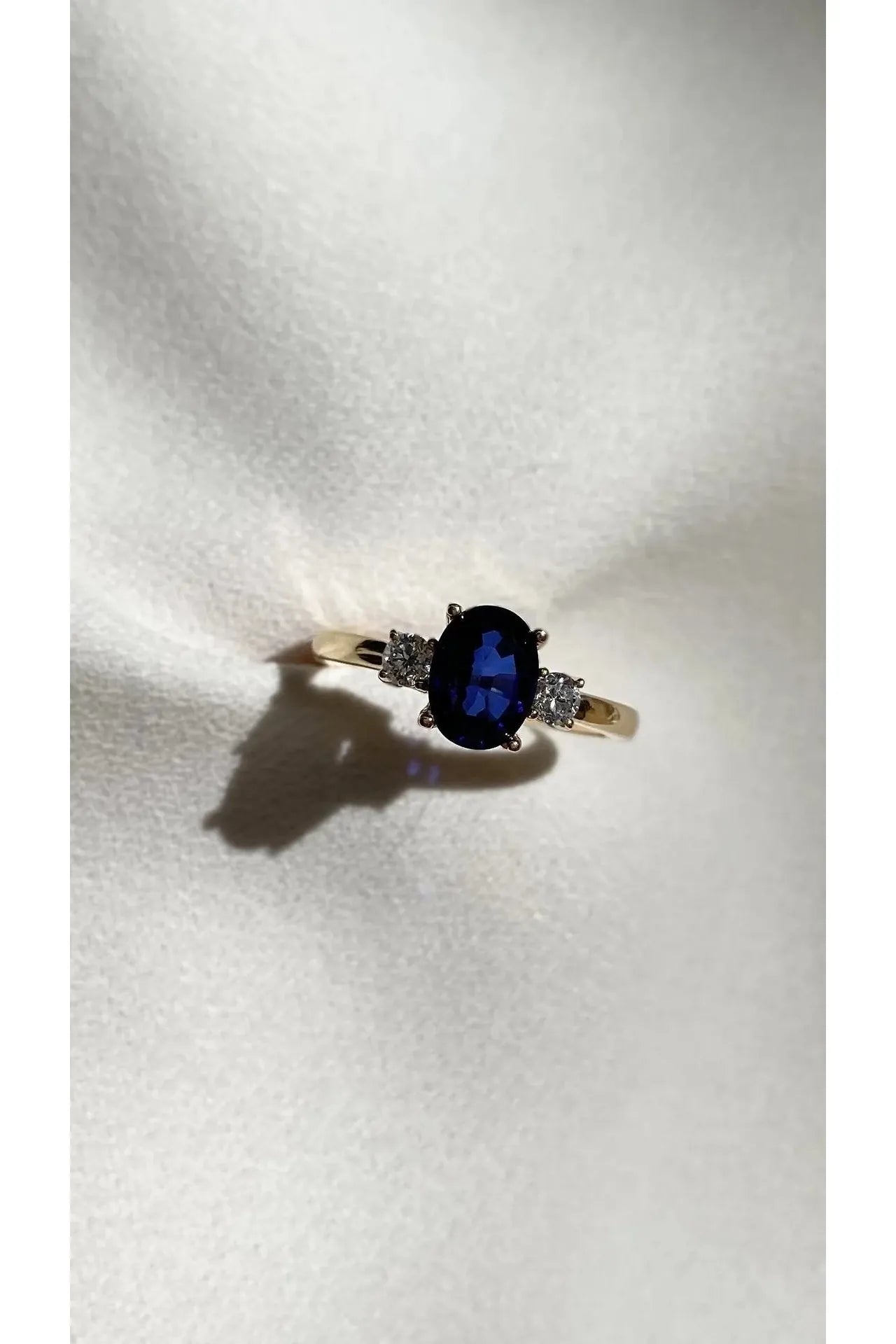 Marry Me Sapphire Promise Ring - ARTSY SILVER