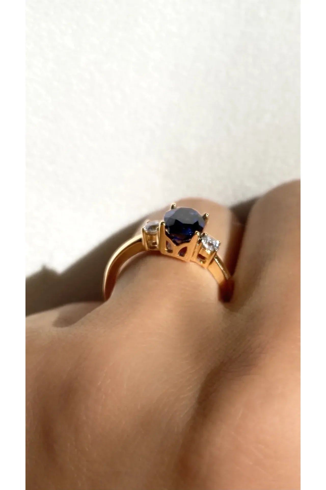 Marry Me Sapphire Promise Ring - ARTSY SILVER