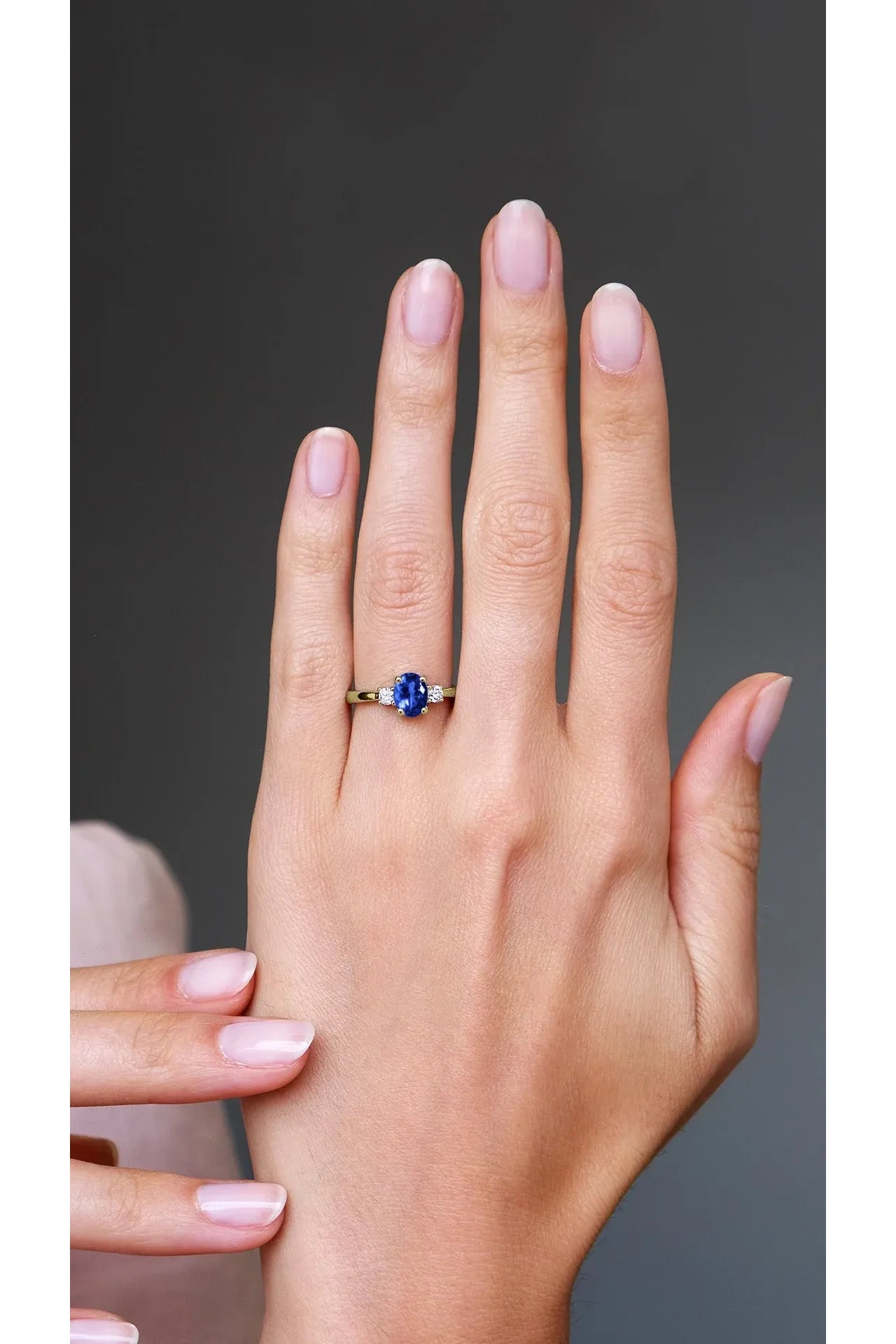Marry Me Sapphire Promise Ring - ARTSY SILVER