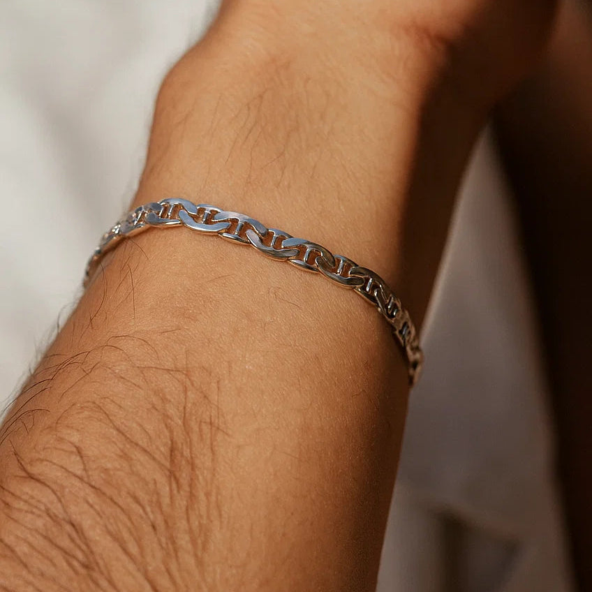 Mariner Silver Men Bracelet