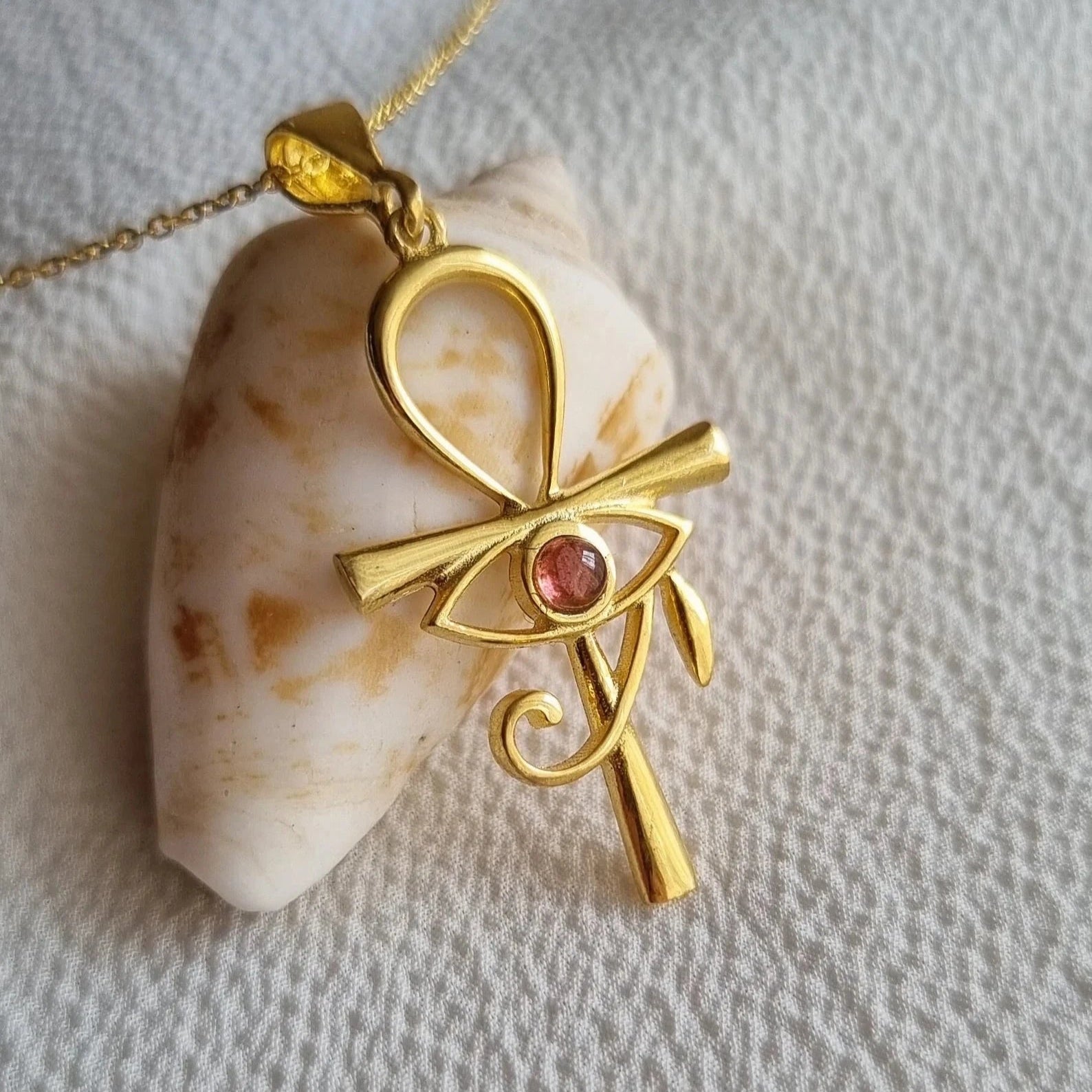 Modern Twist Ankh Men Necklace - ARTSY SILVER