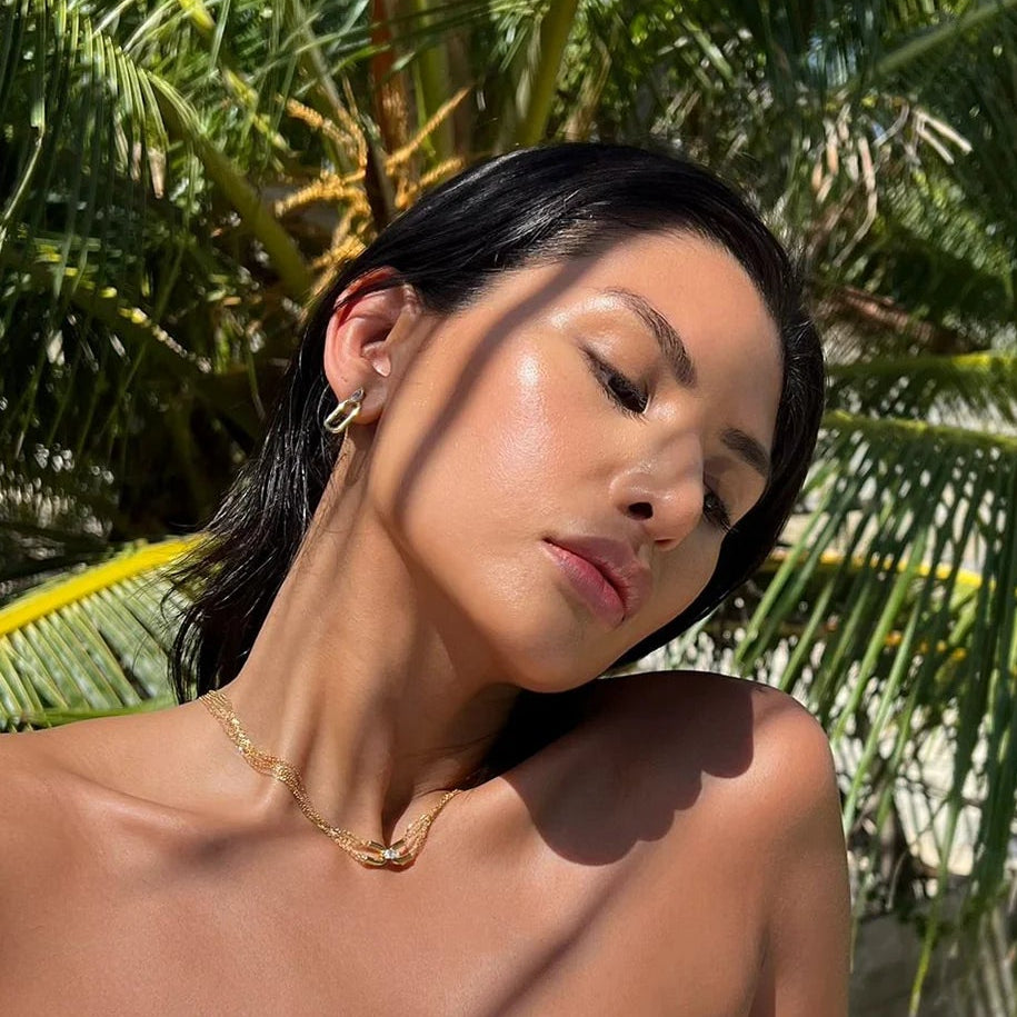 Multi Chains Adjustable Necklace Gold Plating - ARTSY SILVER