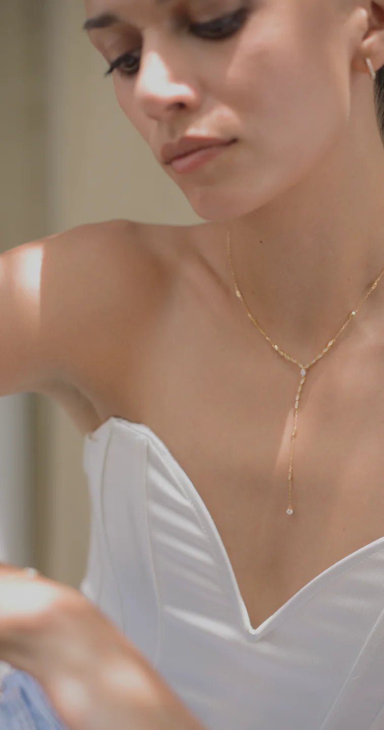 Must Have Gold Plated Lariat Necklace - ARTSY SILVER