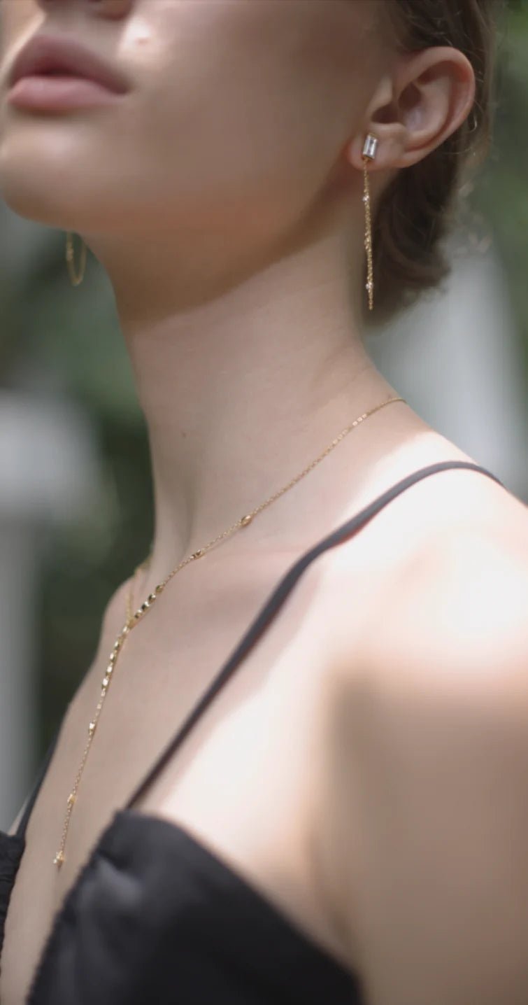 Must Have Gold Plated Lariat Necklace - ARTSY SILVER