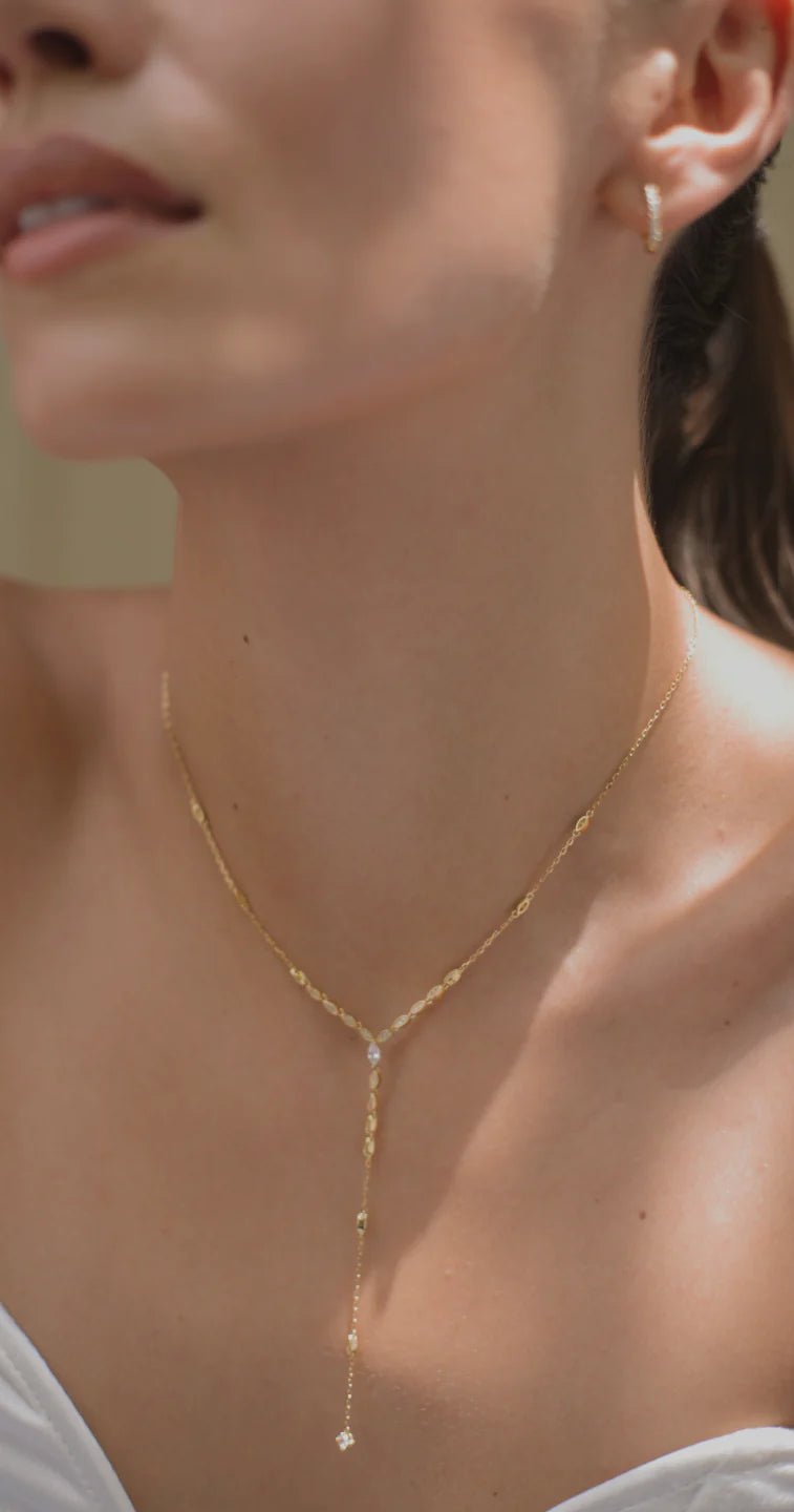 Must Have Gold Plated Lariat Necklace - ARTSY SILVER