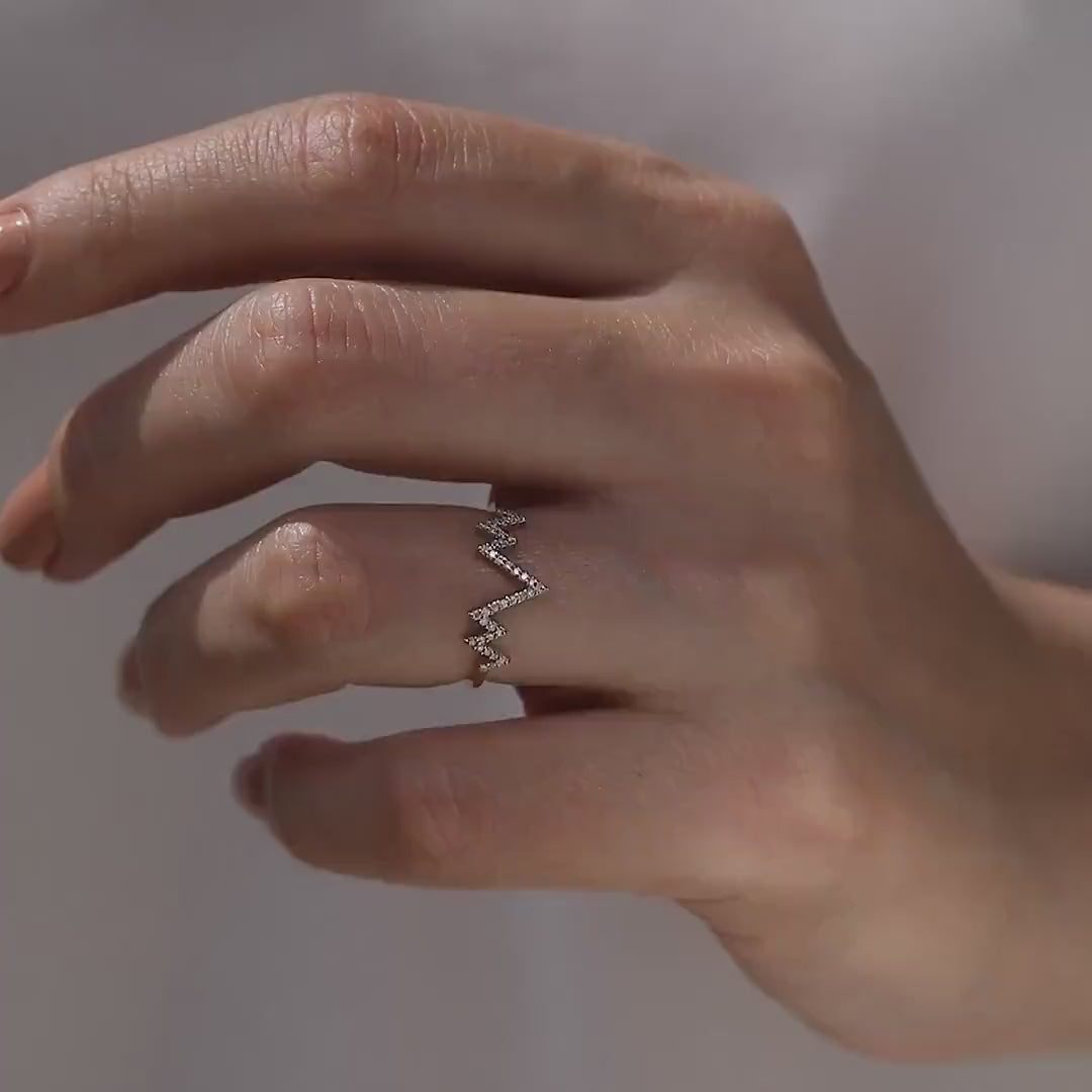 Modern -Zigzag -Ring