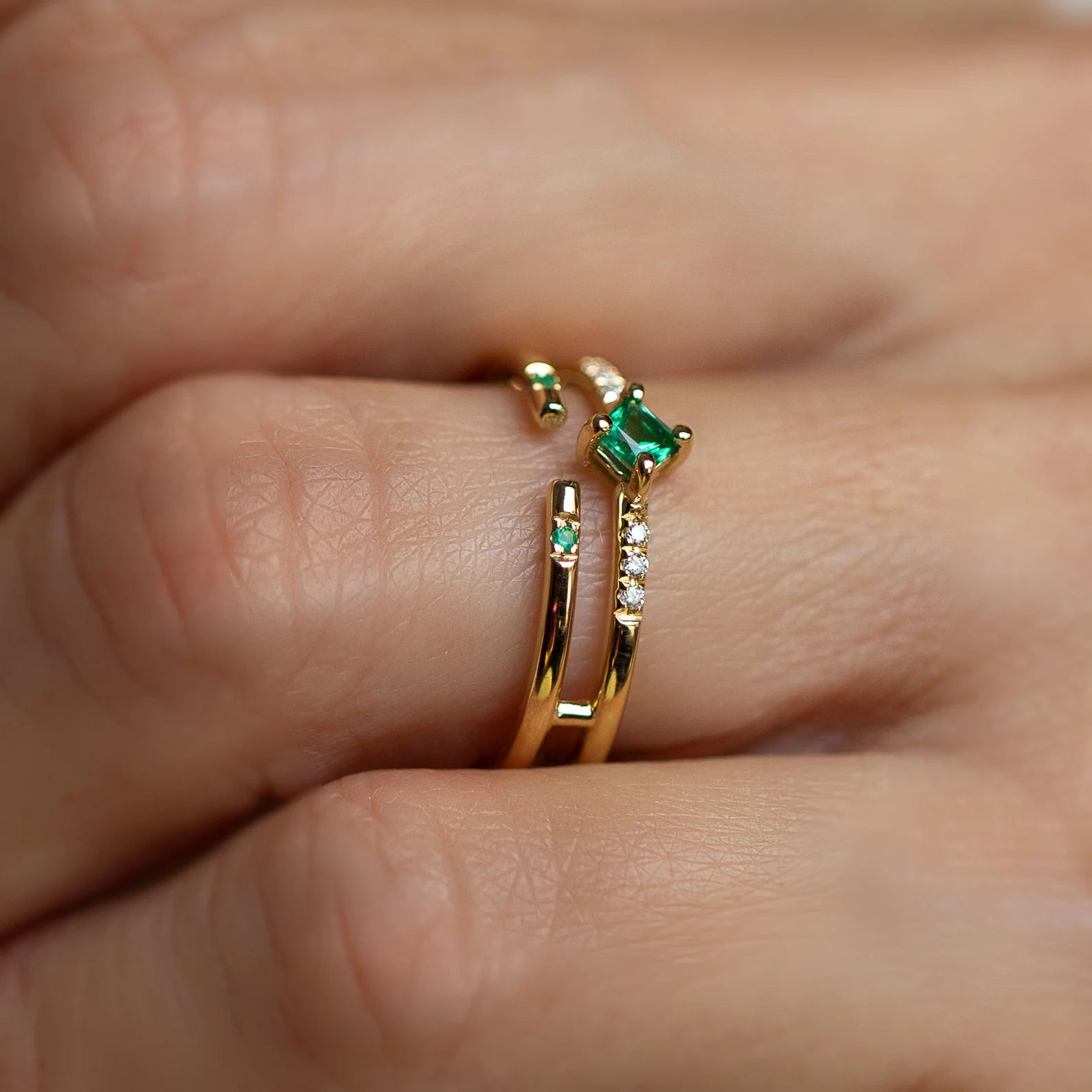 Princess Emerald Ring