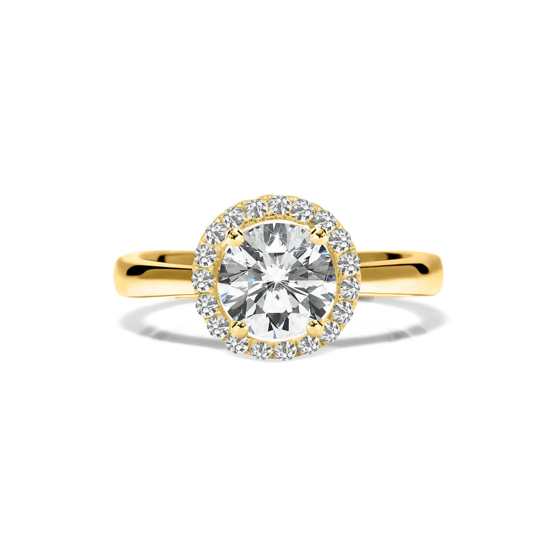 Promise Fancy Zircon Stone Gold Plated Ring