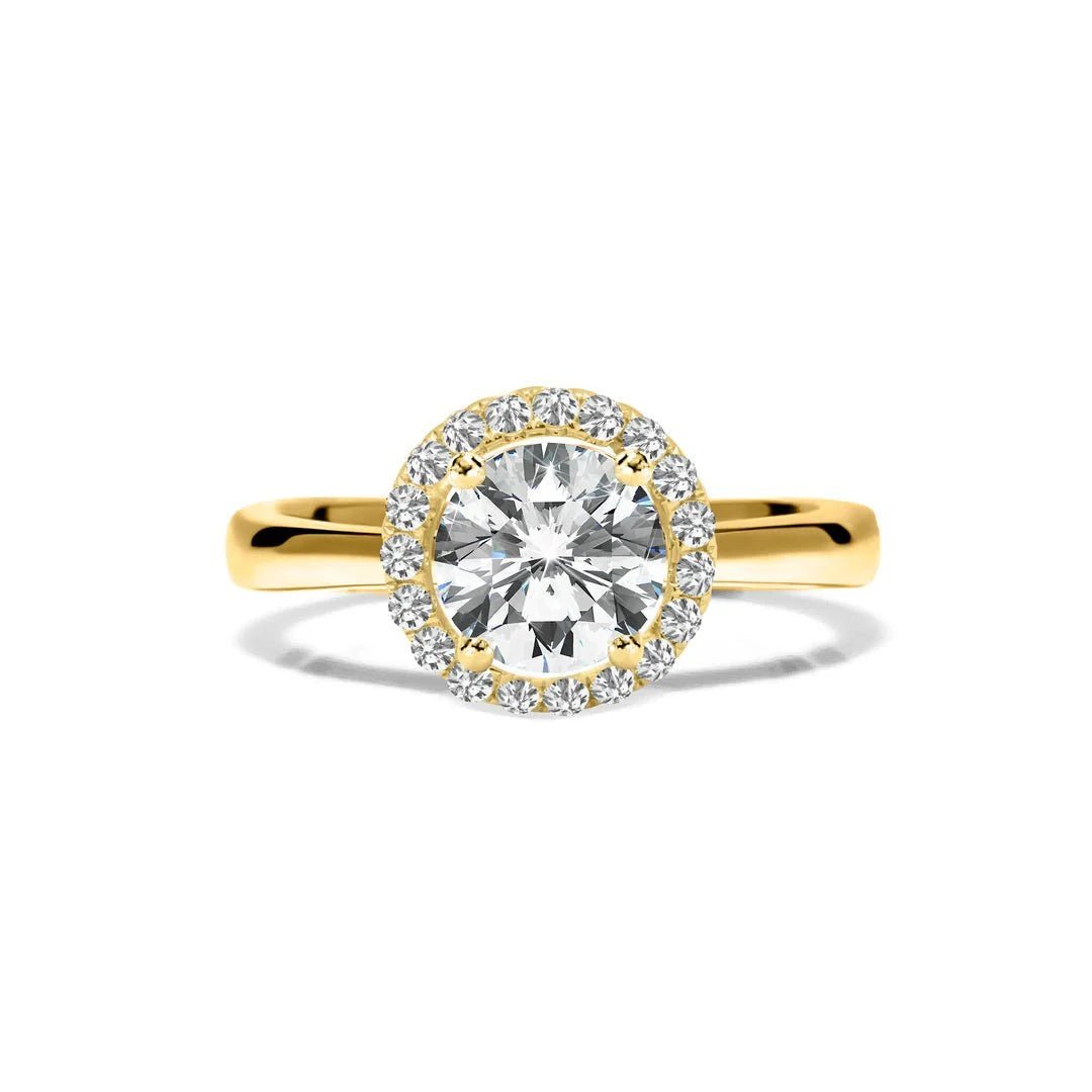 Promise Fancy Zircon Stone Gold Plated Ring - ARTSY SILVER