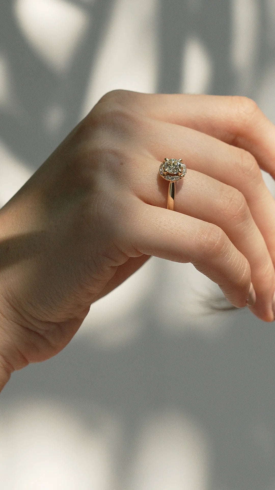 Promise Fancy Zircon Stone Gold Plated Ring - ARTSY SILVER