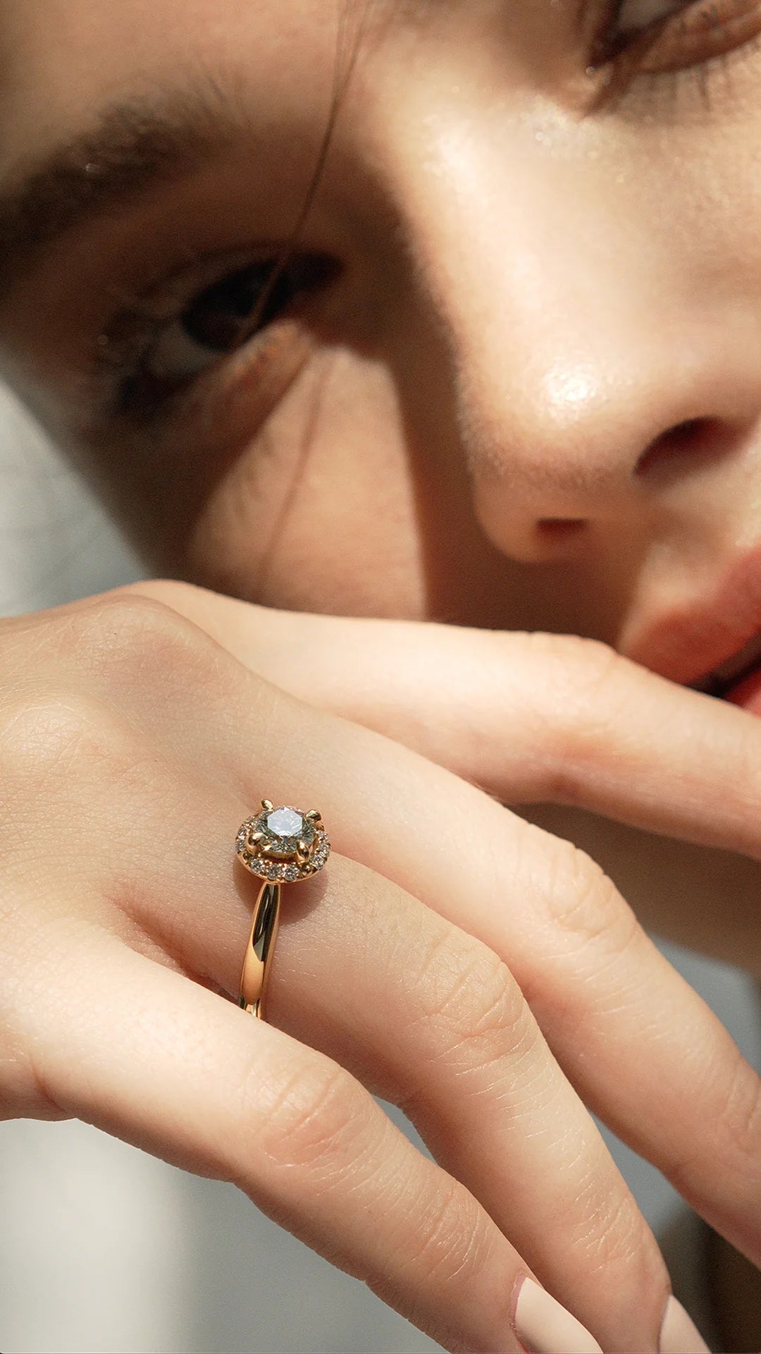 Promise Fancy Zircon Stone Gold Plated Ring