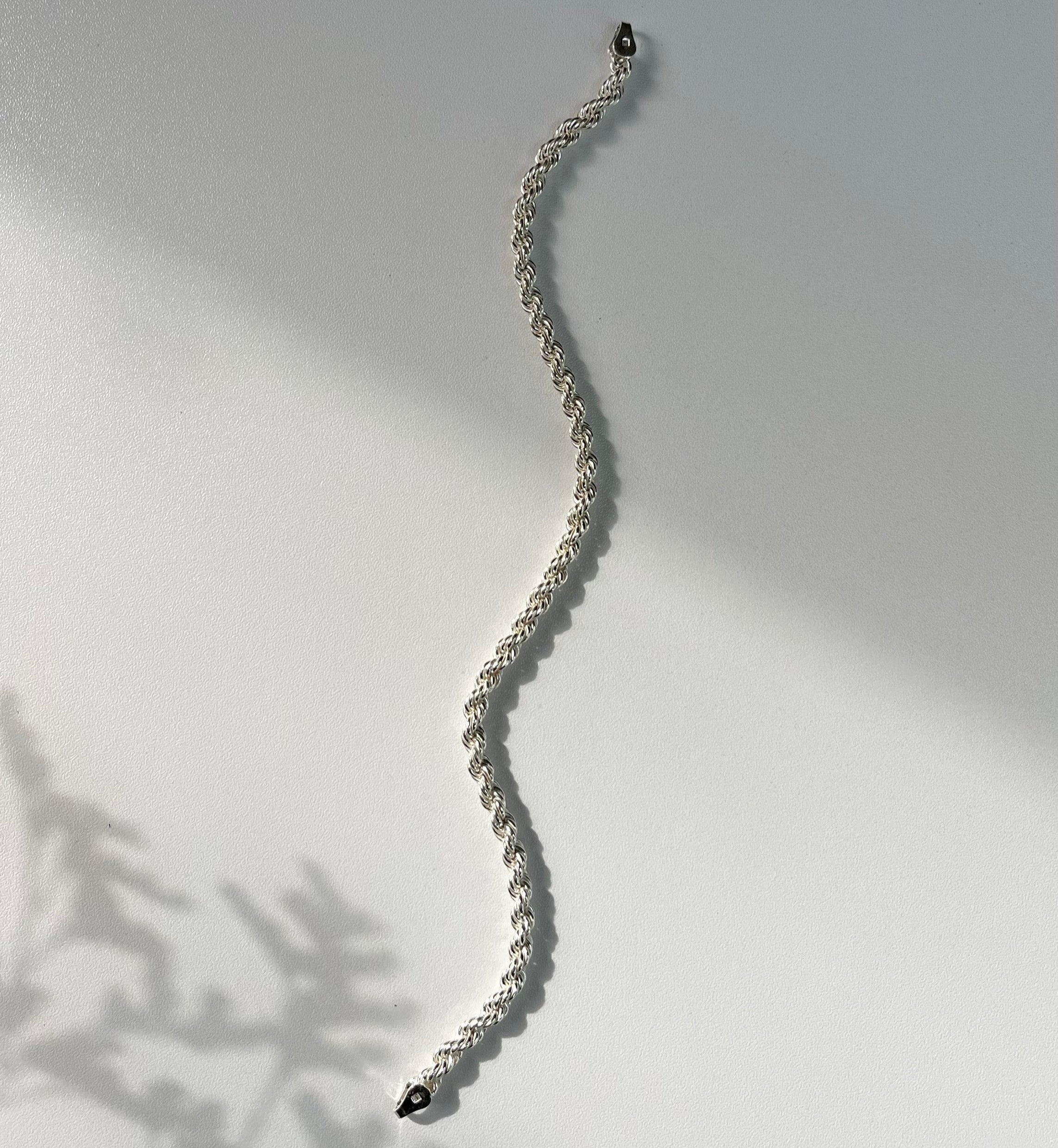 Rope Silver Bracelet