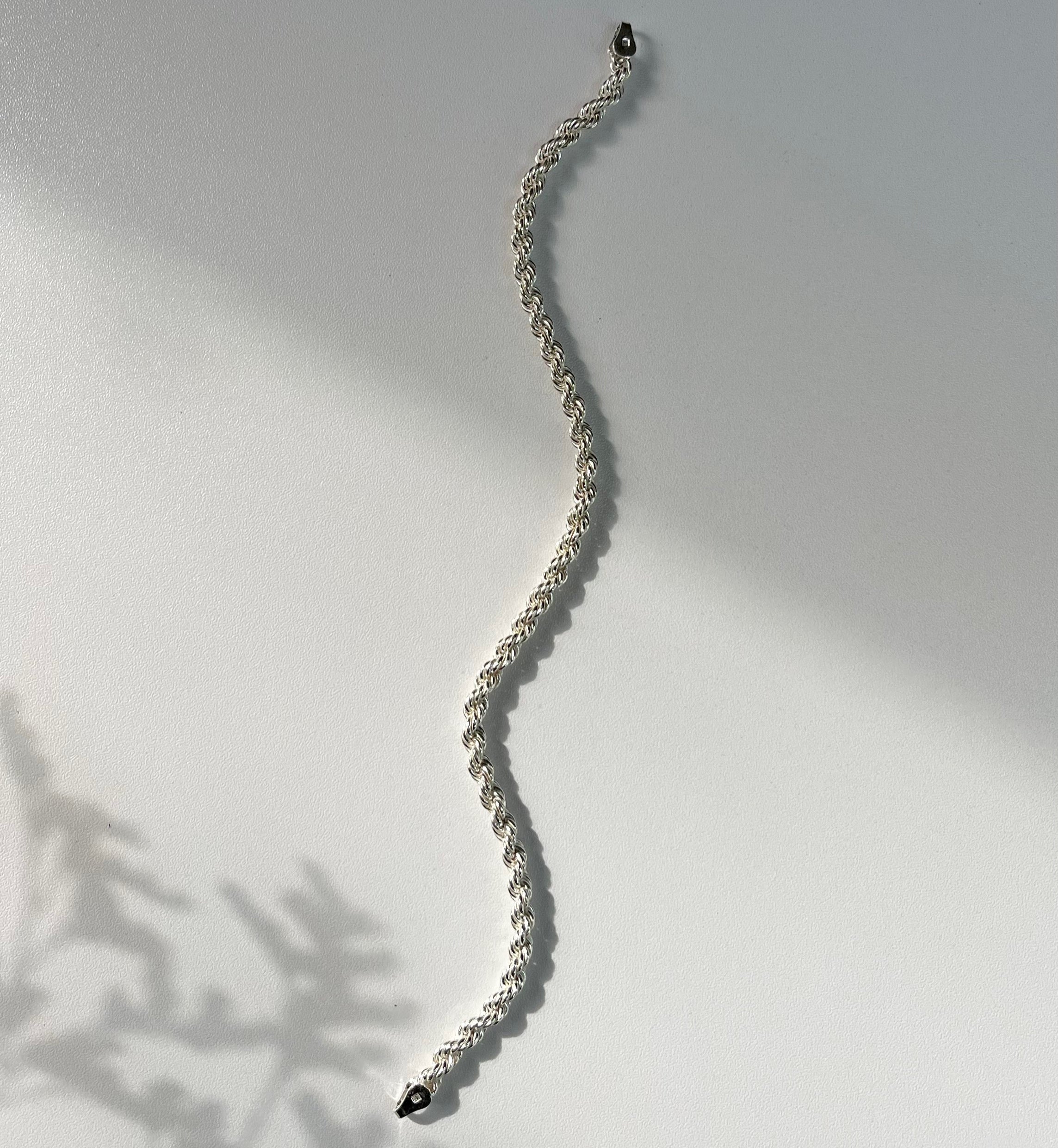 Rope Silver Bracelet - ARTSY SILVER