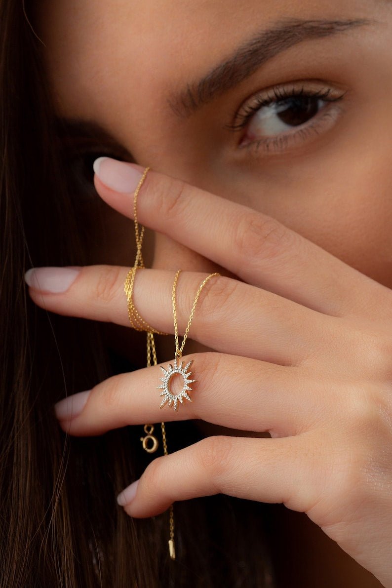 Rapunzel Sun Necklace - ARTSY SILVER