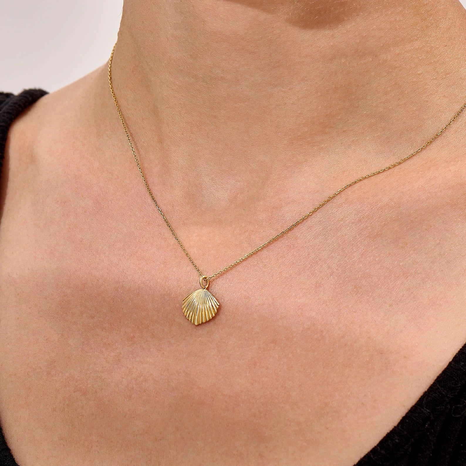 Saint Lucia Shell Necklace - ARTSY SILVER