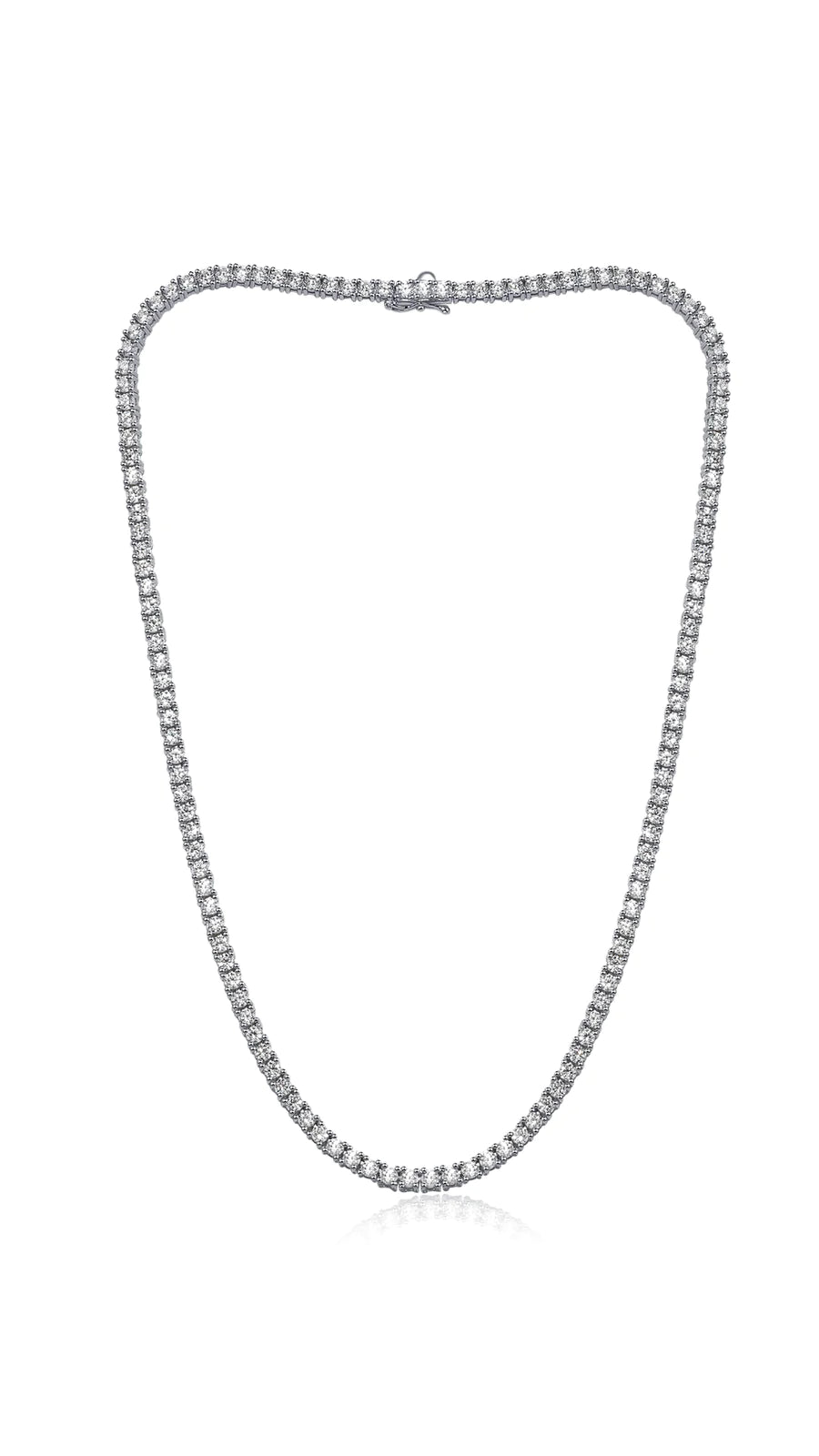 Silver Tennis Necklace 2.5mm Stone