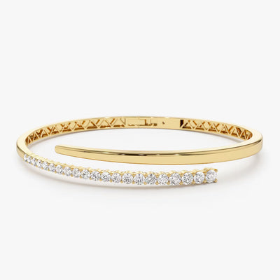 Tennis And More Bangle - ARTSY SILVER