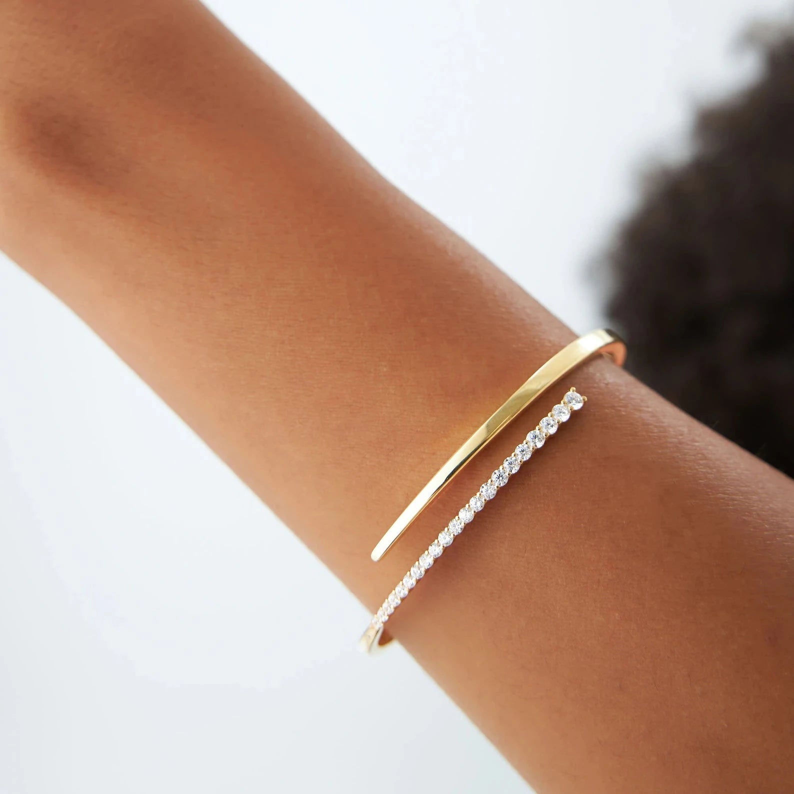 Tennis And More Bangle - ARTSY SILVER