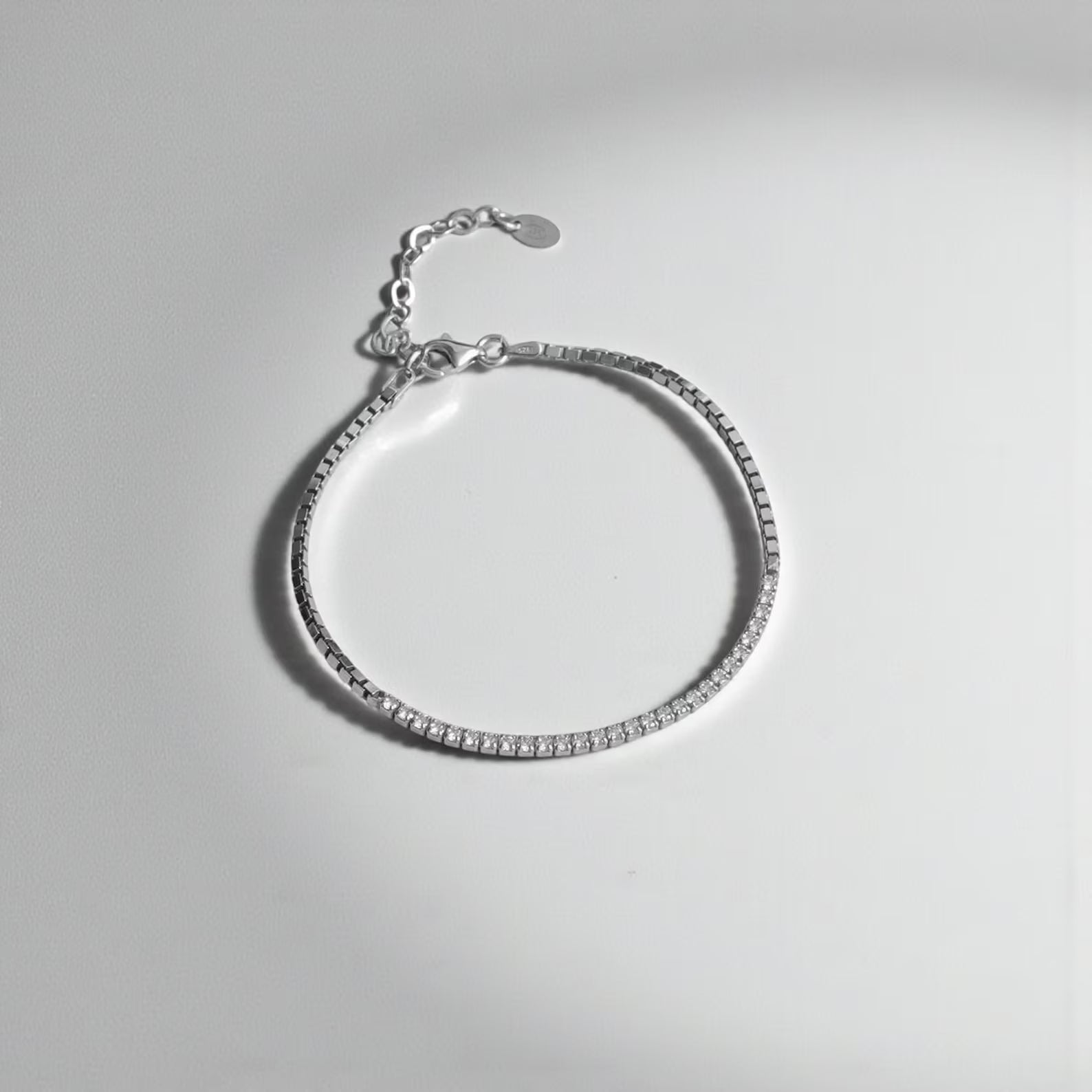 Men’s Box Tennis Bracelet