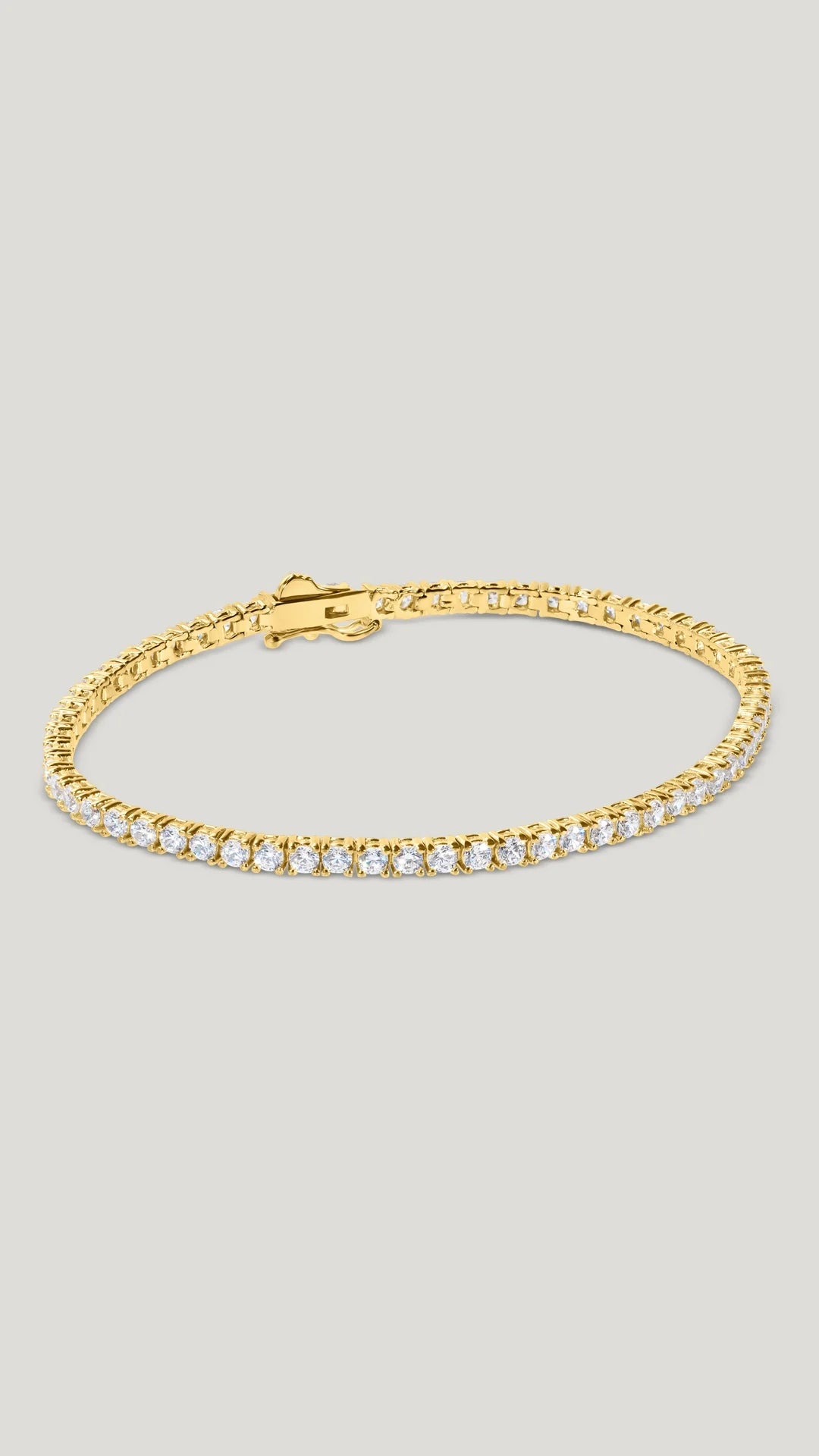 3mm Tennis Bracelet Gold Plated