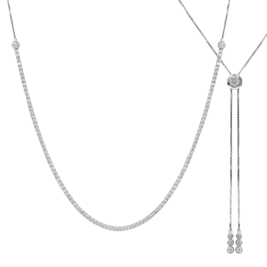 Tennis Choker 3mm - ARTSY SILVER