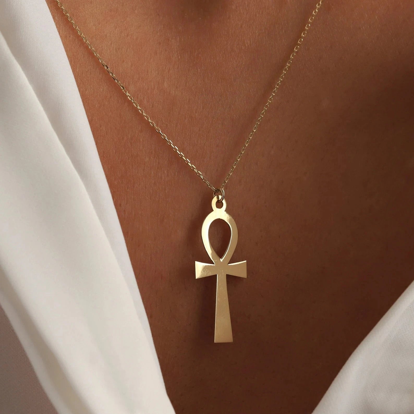 The Good Luck Ankh Necklace - ARTSY SILVER