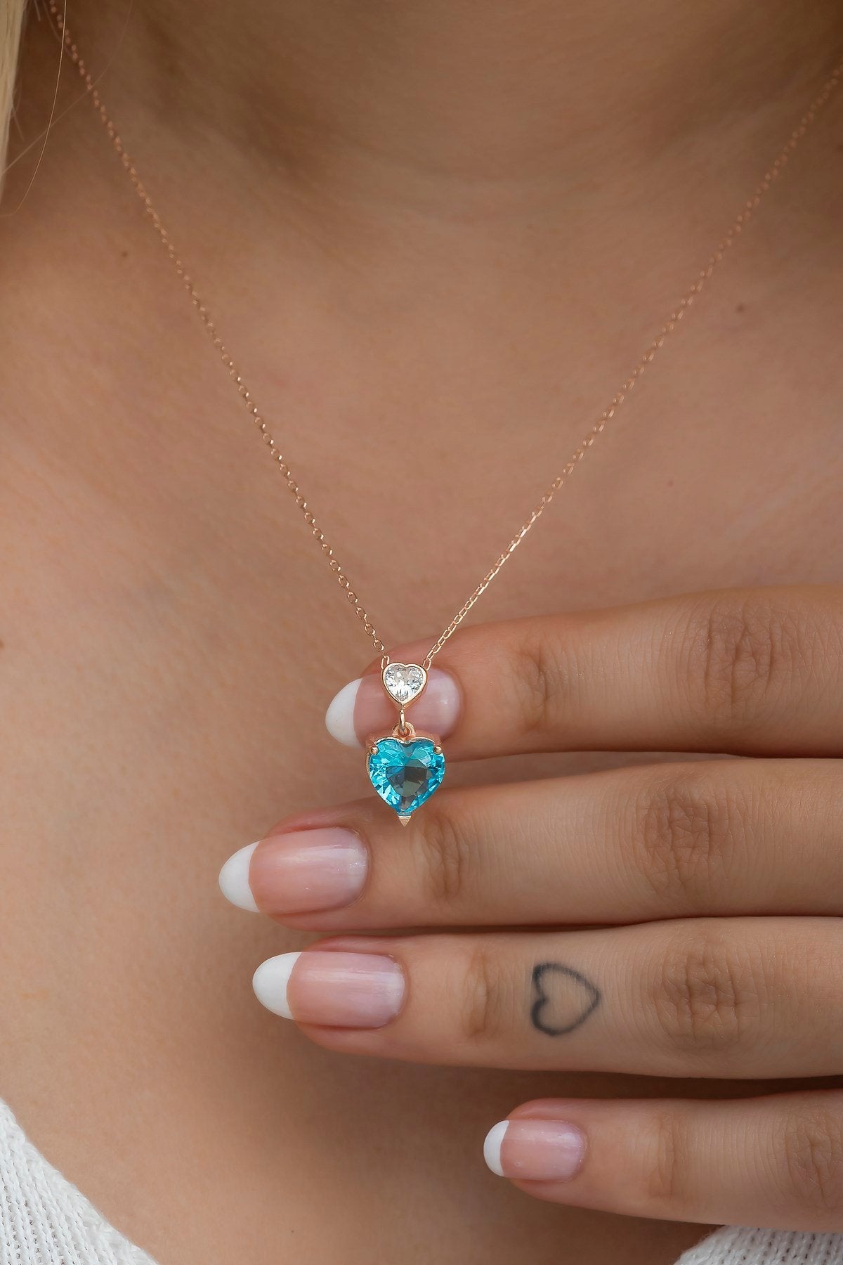 To My Other Half Aquamarine Necklace