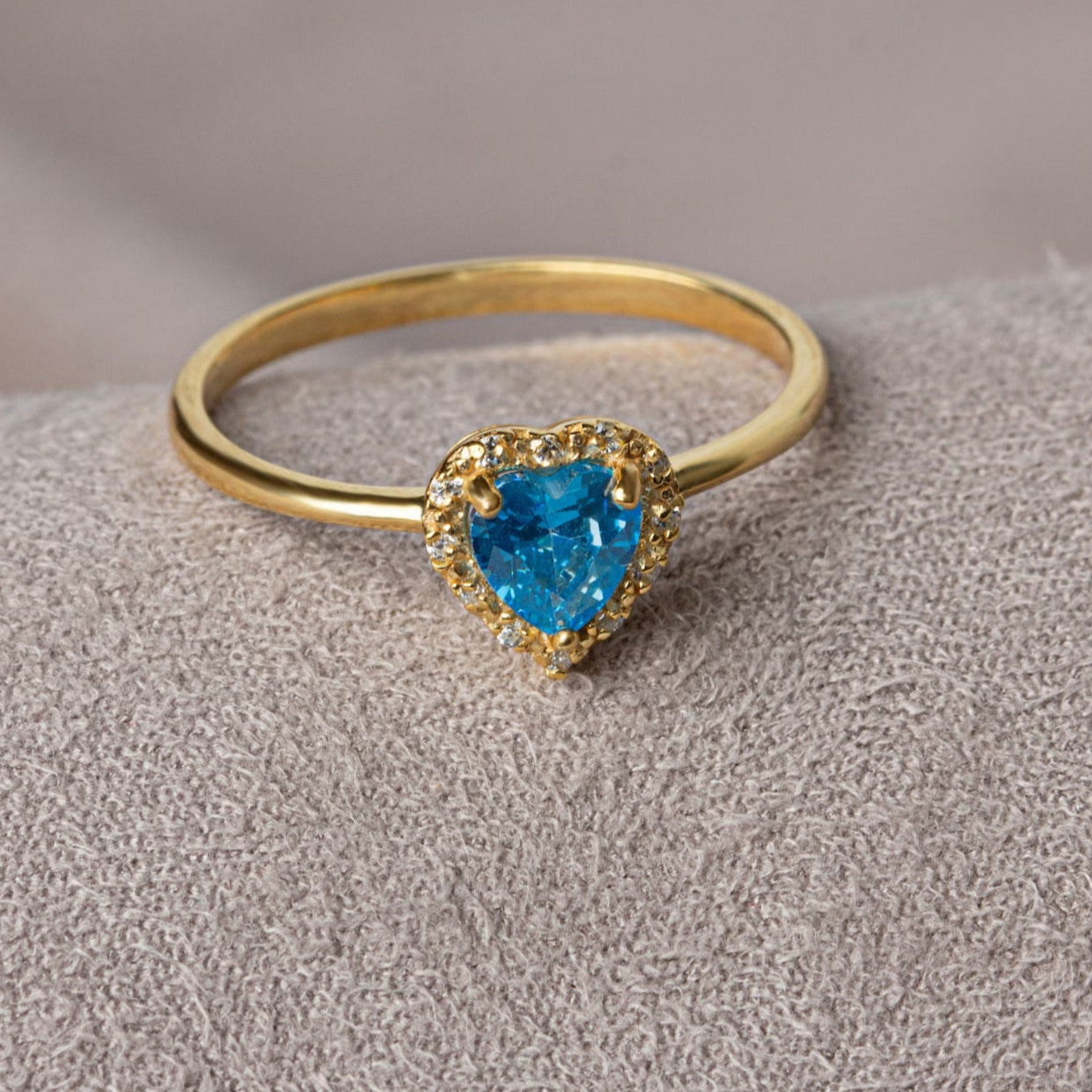 You London Blue Topaz Heart Ring