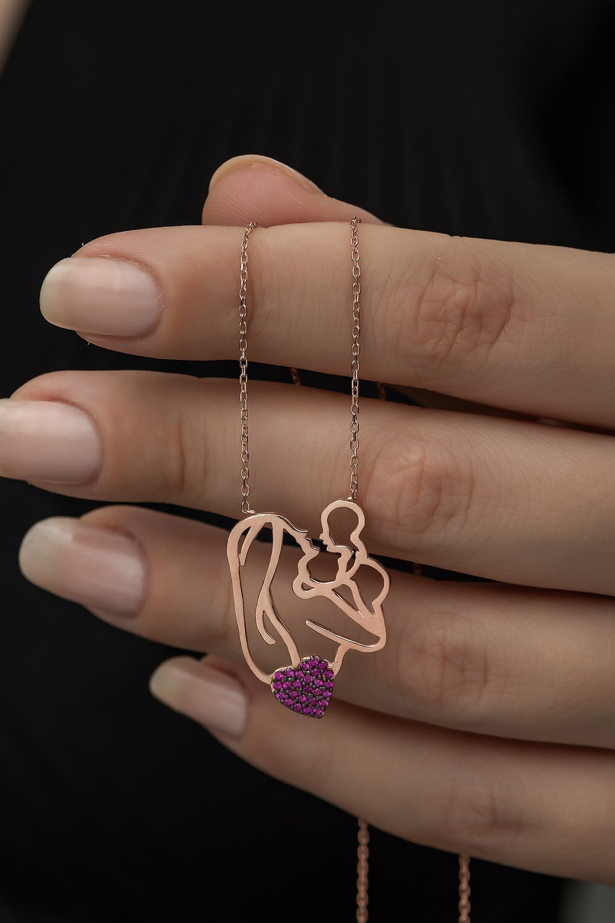 Mom Love Necklace - ARTSY SILVER