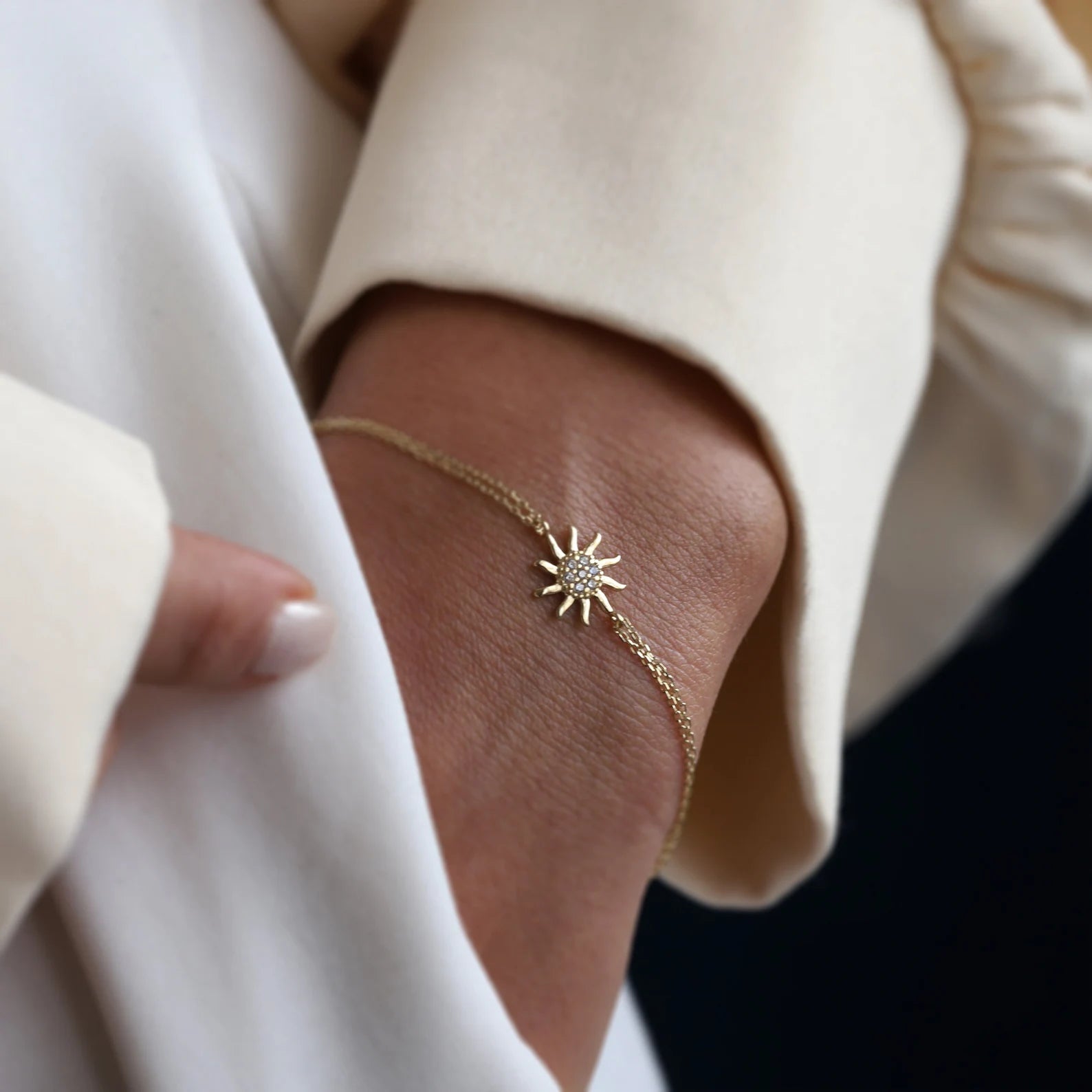 Sun Bracelet Gold Plating - ARTSY SILVER